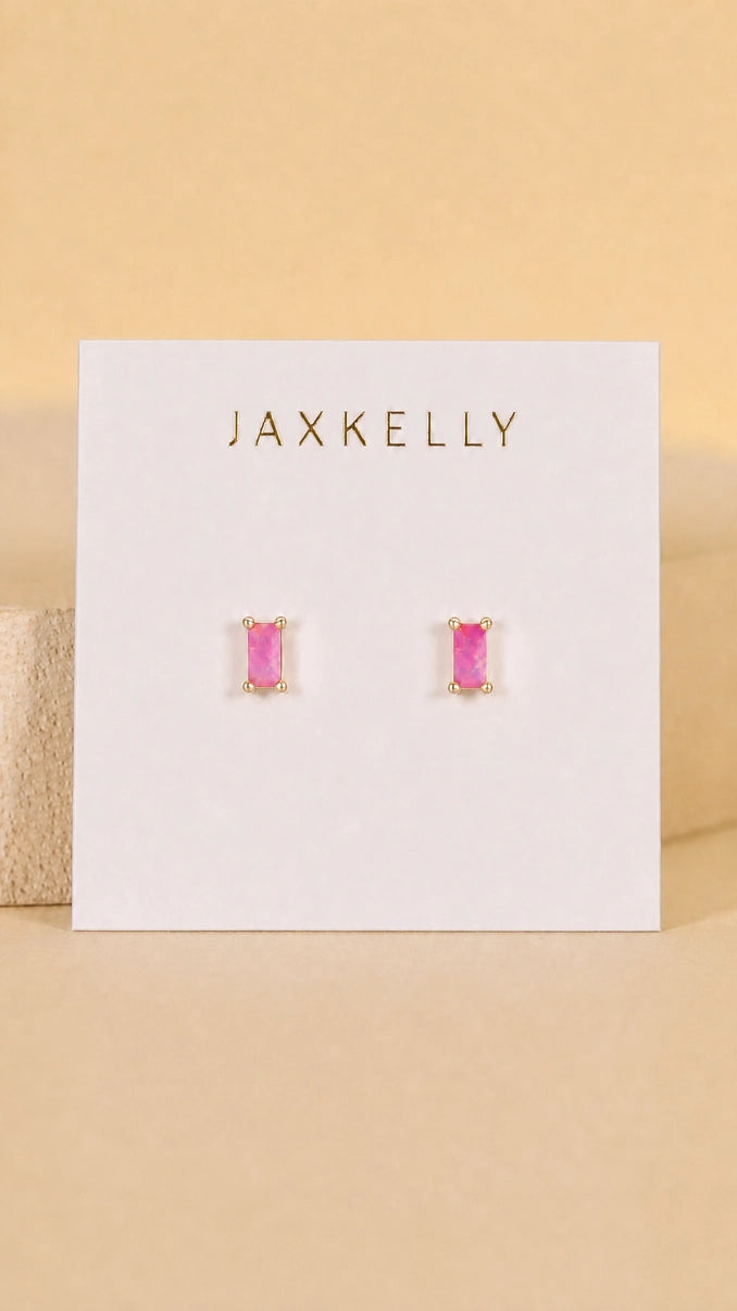 Baguette Gold Earrings