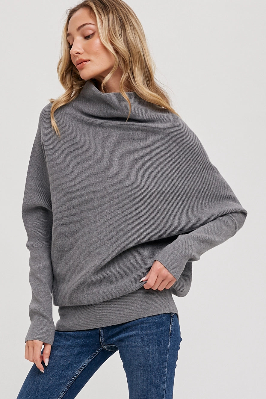 Holly Slouch Neck Dolman Sweater