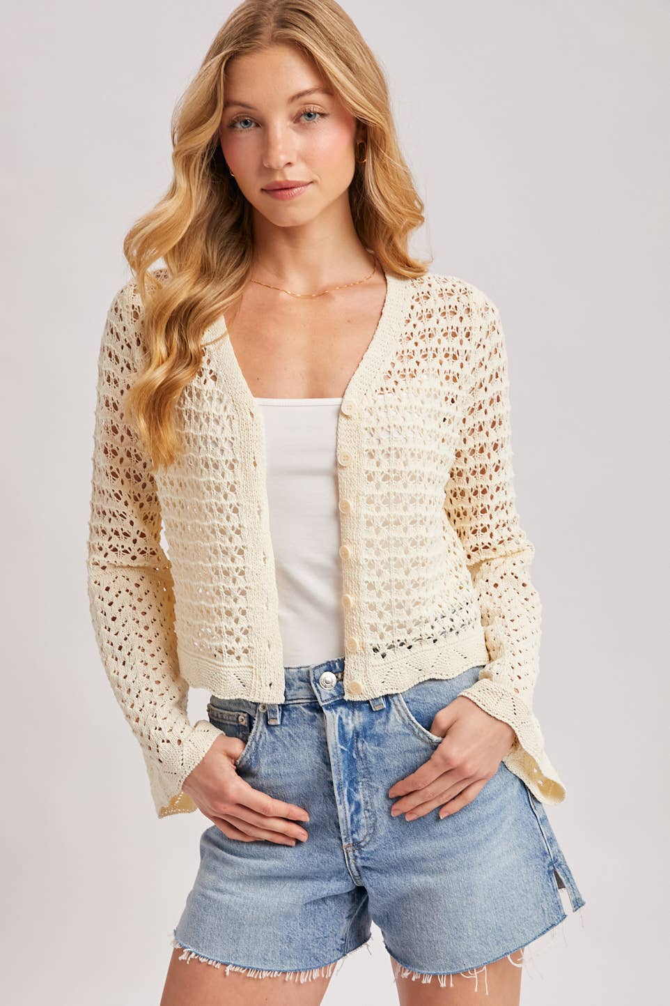 Louise Crochet Cardigan