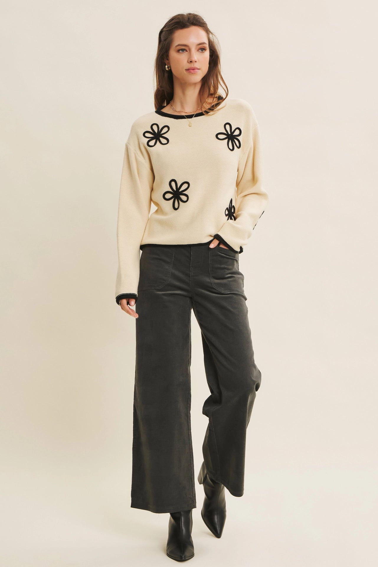 Danielle Corduroy Wide Leg Pant