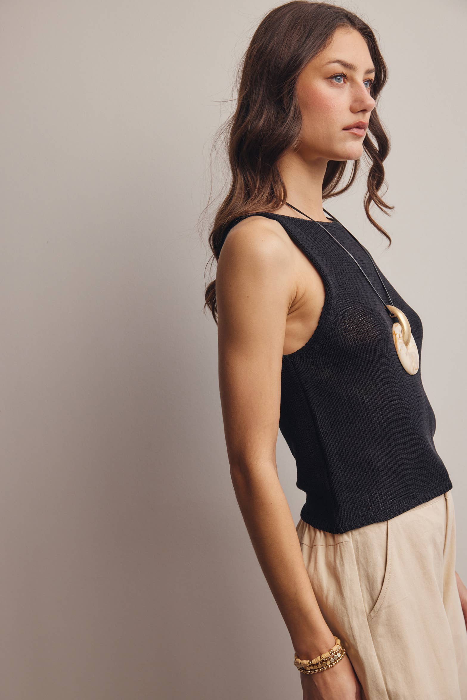 Jane Cotton Sweater Tank