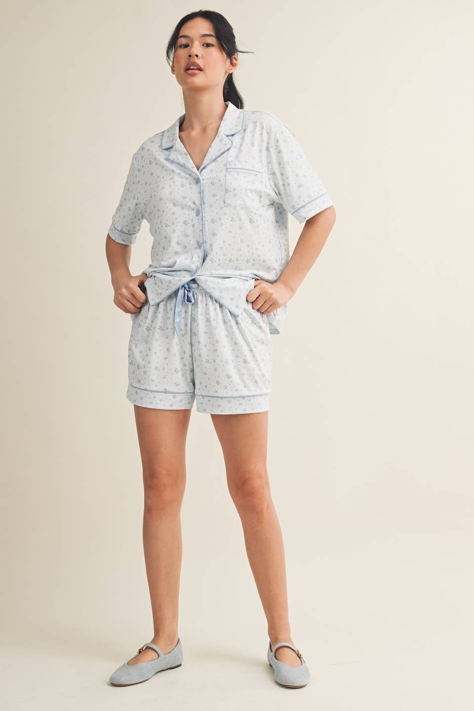 Giselle Floral Pajama Shirt