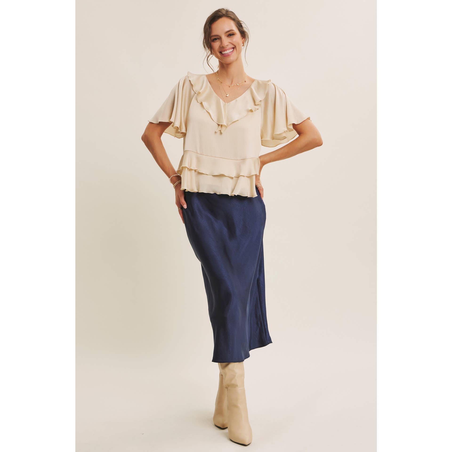 Brianne Ruffle Blouse