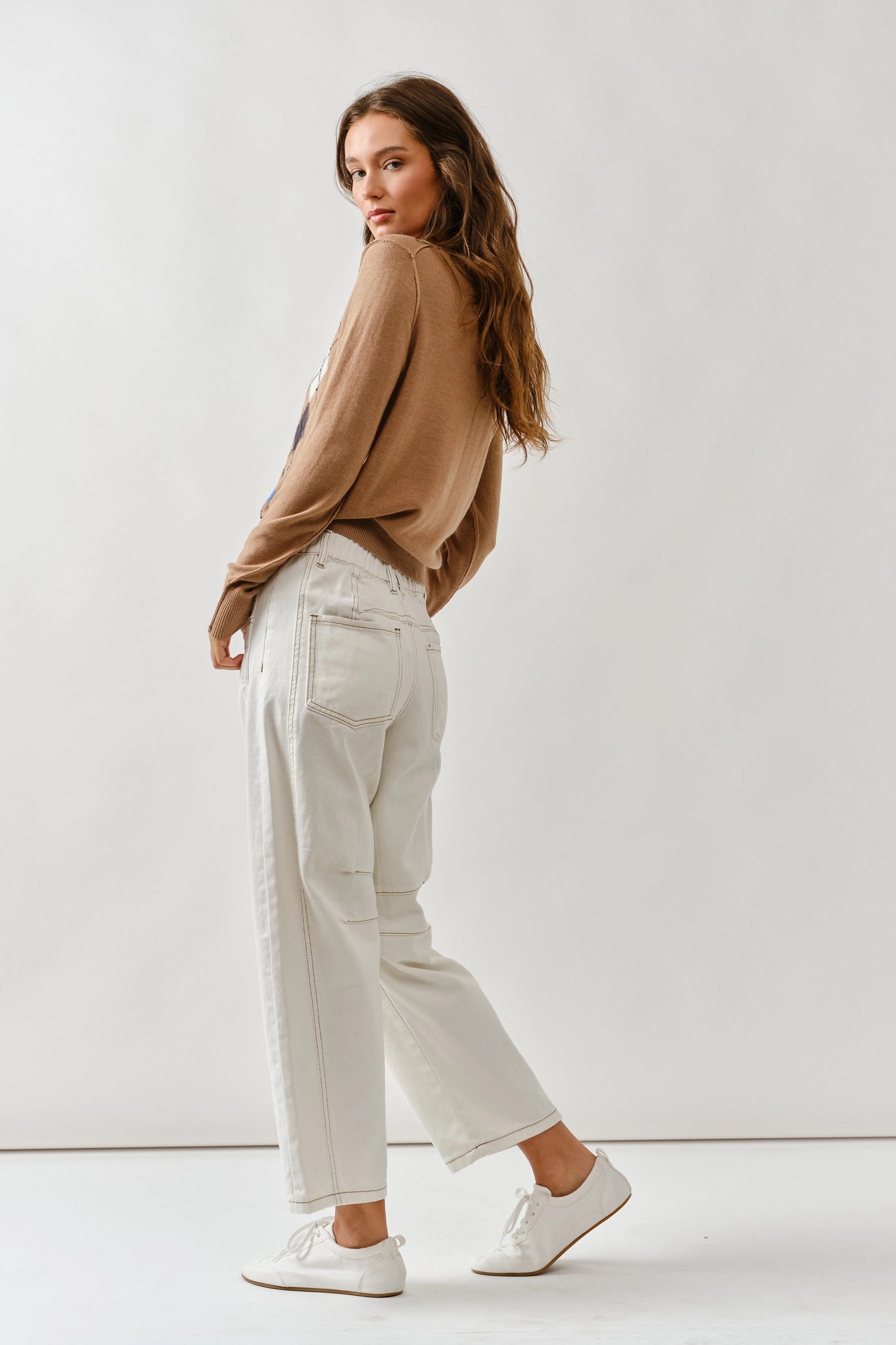 Mary Relaxed Fit Argyle Cardigan