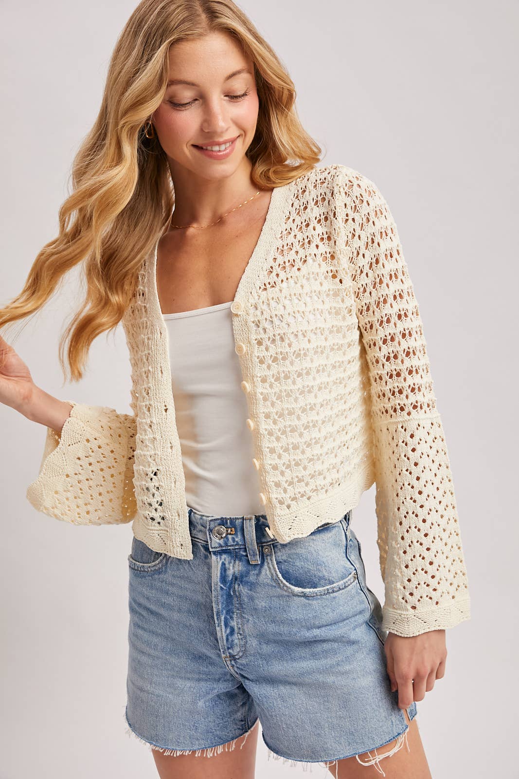 Louise Crochet Cardigan