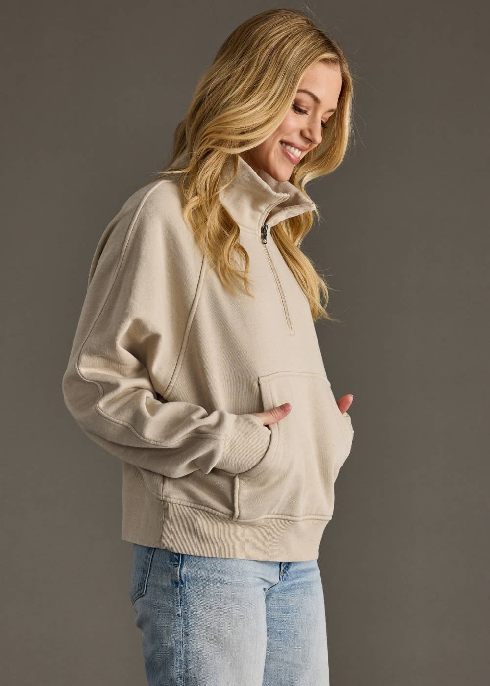 Kiera Quarter Zip Sweatshirt