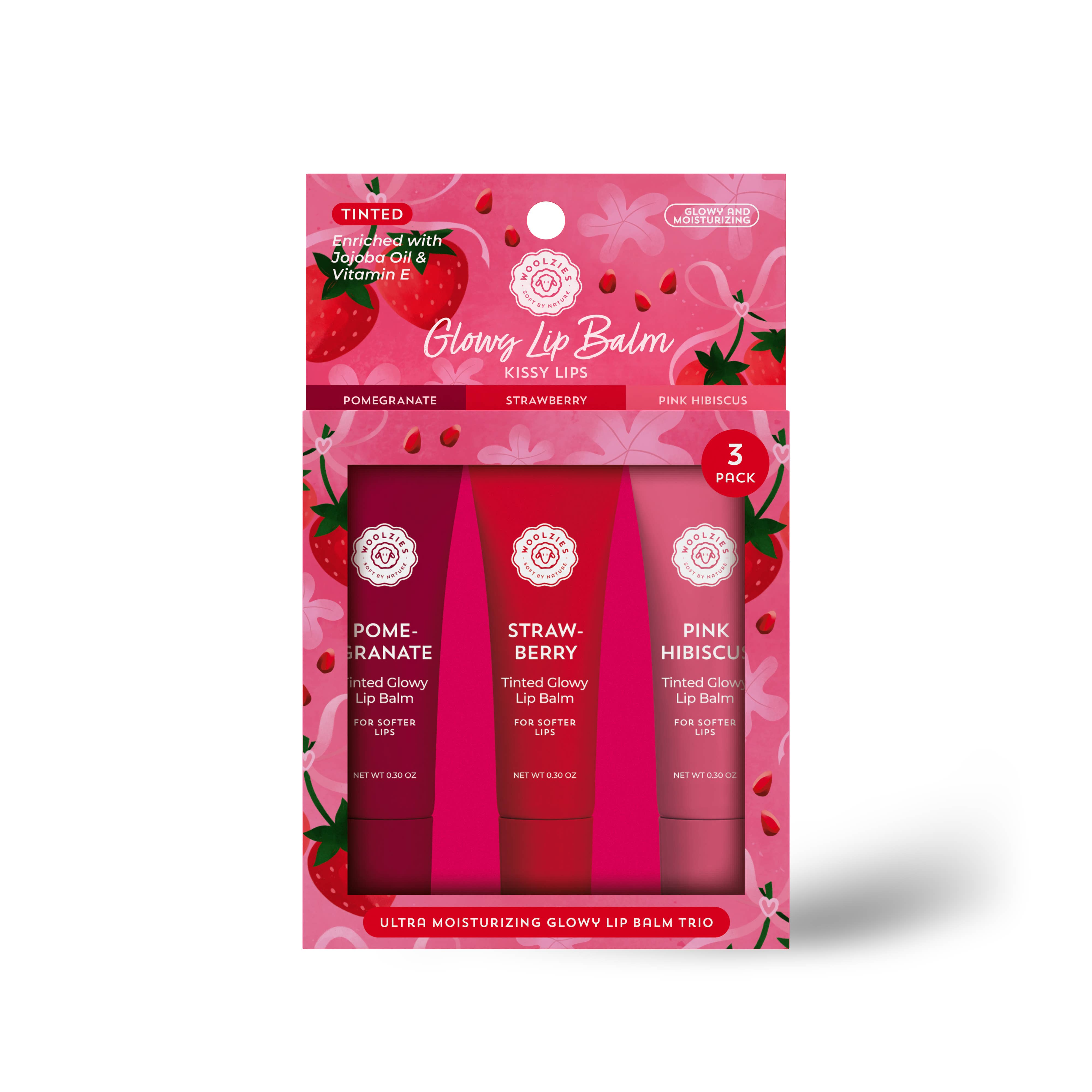 Glowy Lip Balm Trio - Kissy Lips