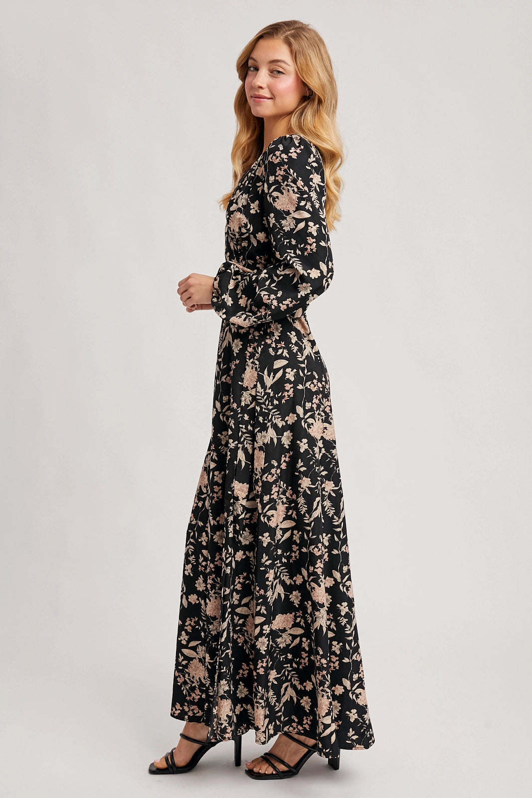 Sabrina Floral Wrap Maxi Dress