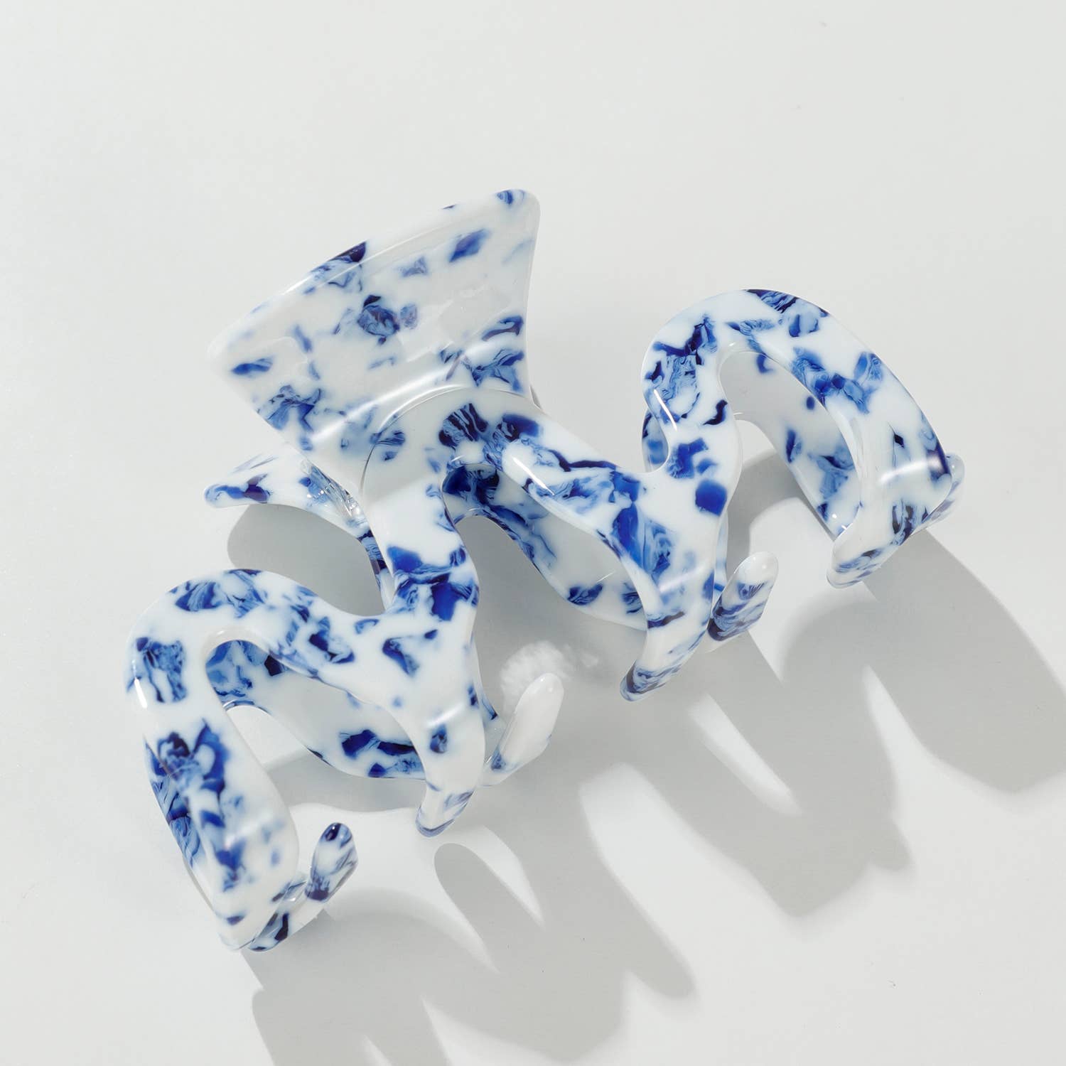 Coastal Blue Large - Assorted Claw Clips