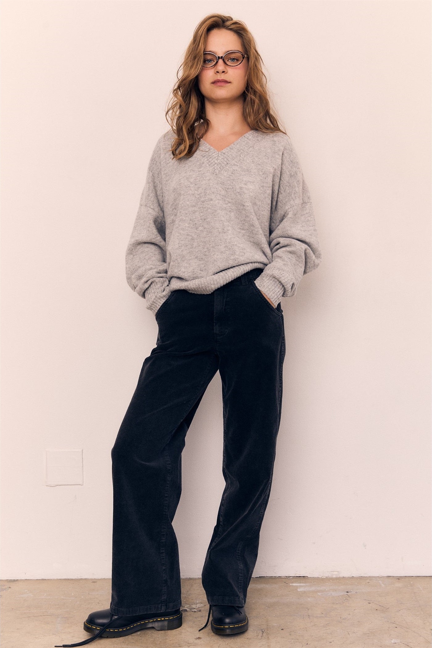 Betsy Oversized V Neck Sweater