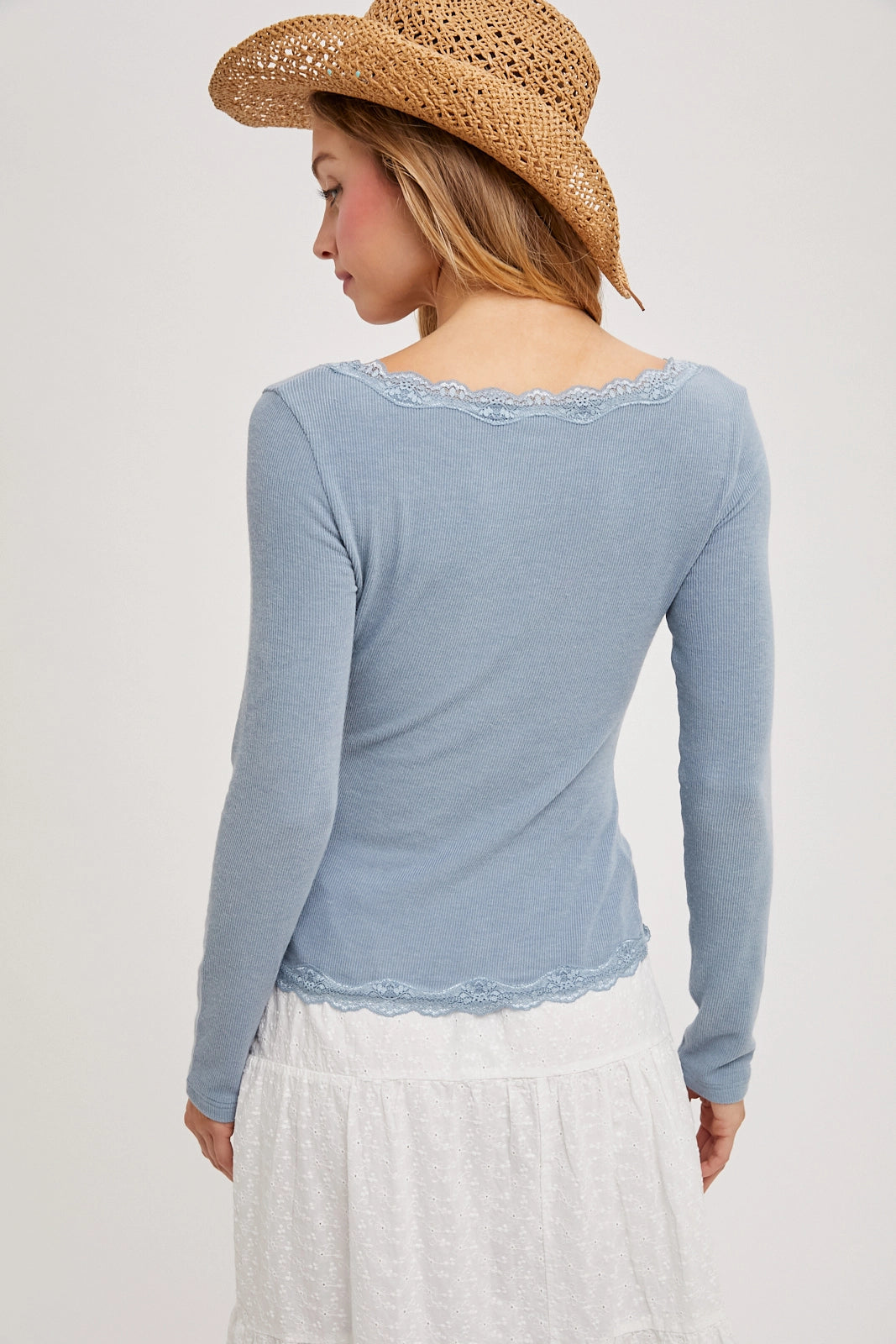 Sydney Lace Trimmed Knit Cardigan