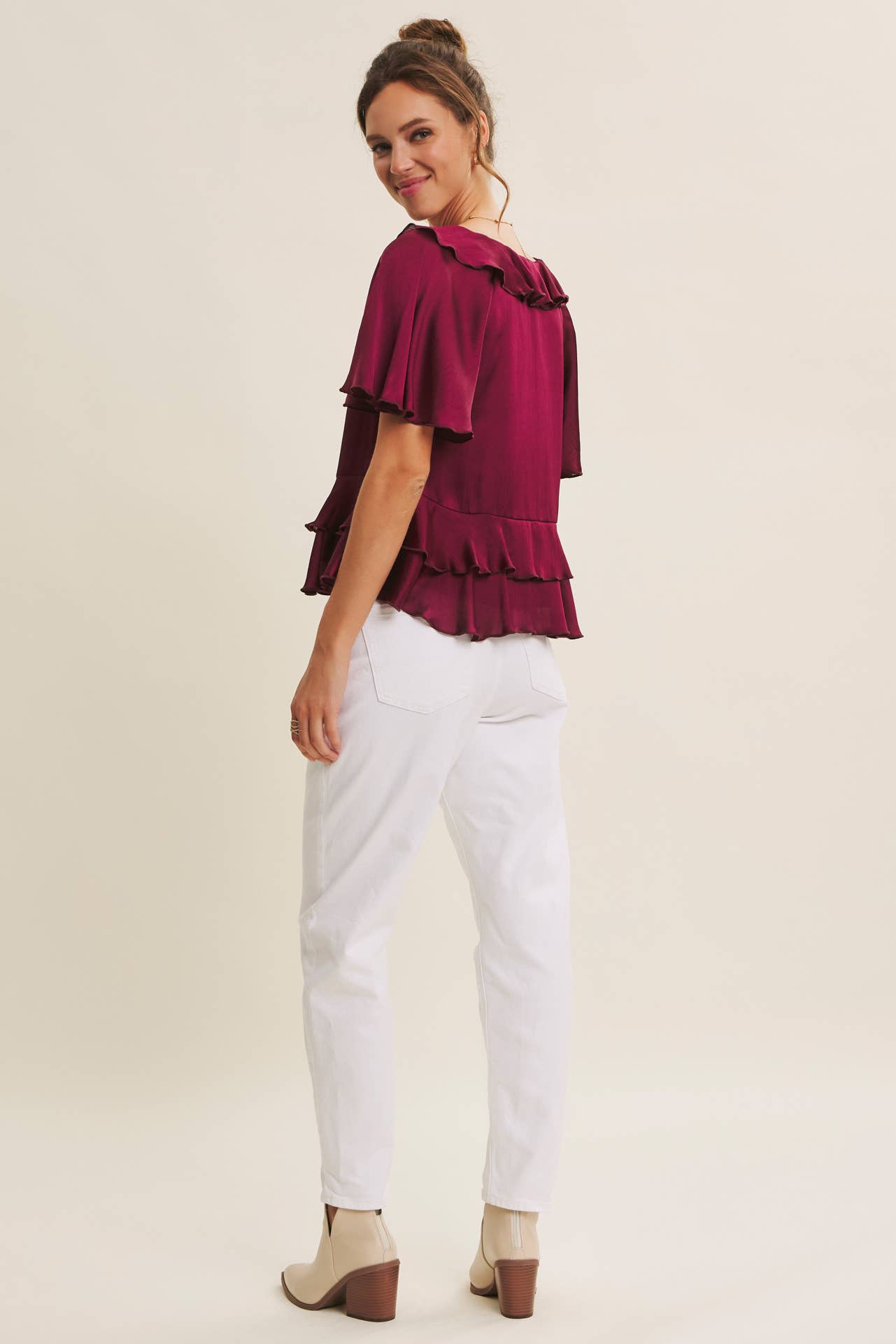 Brianne Ruffle Blouse