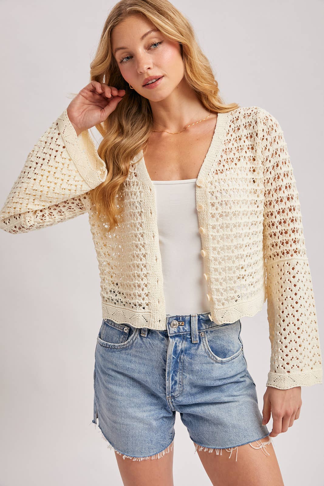 Louise Crochet Cardigan