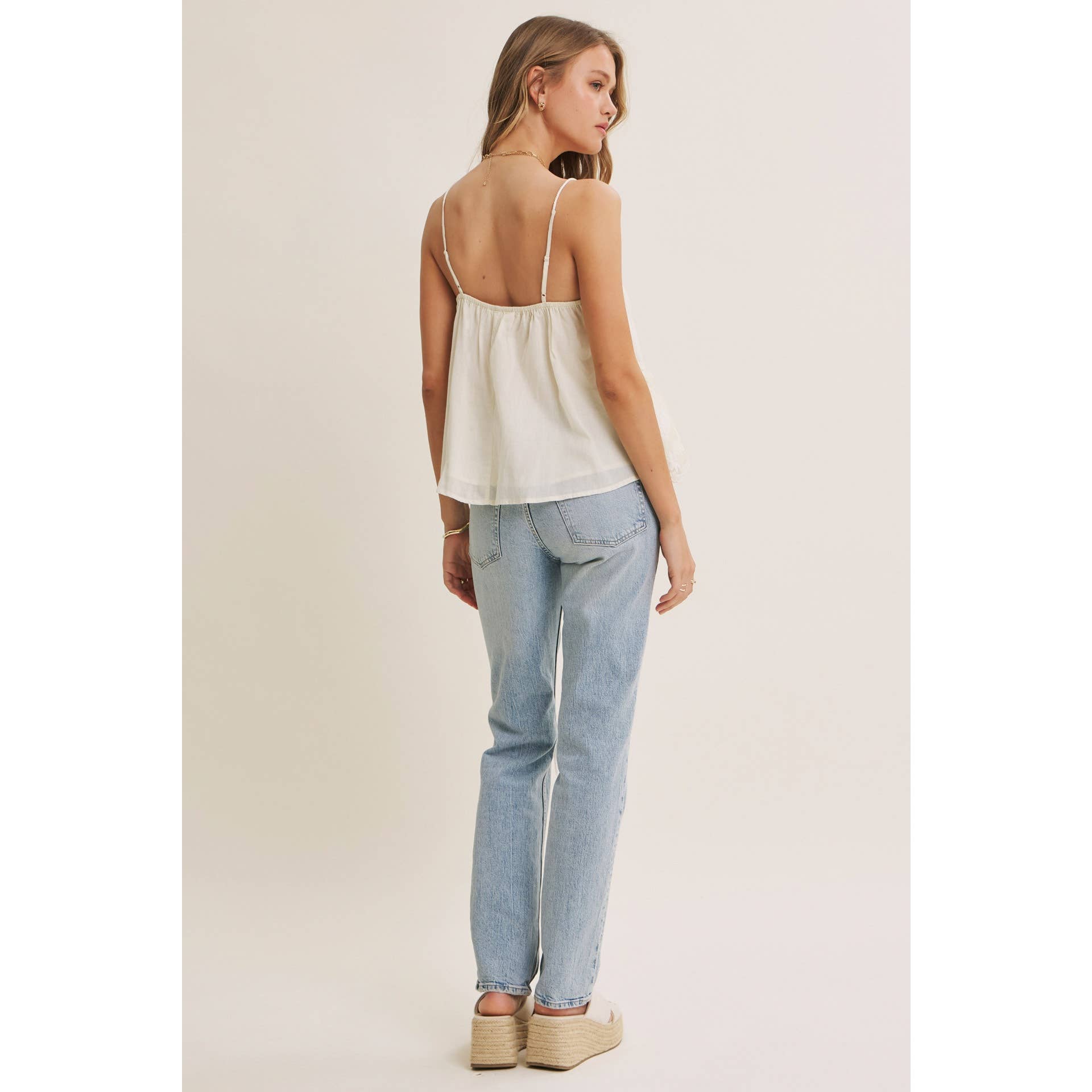 Vanessa Lace Flare Tank