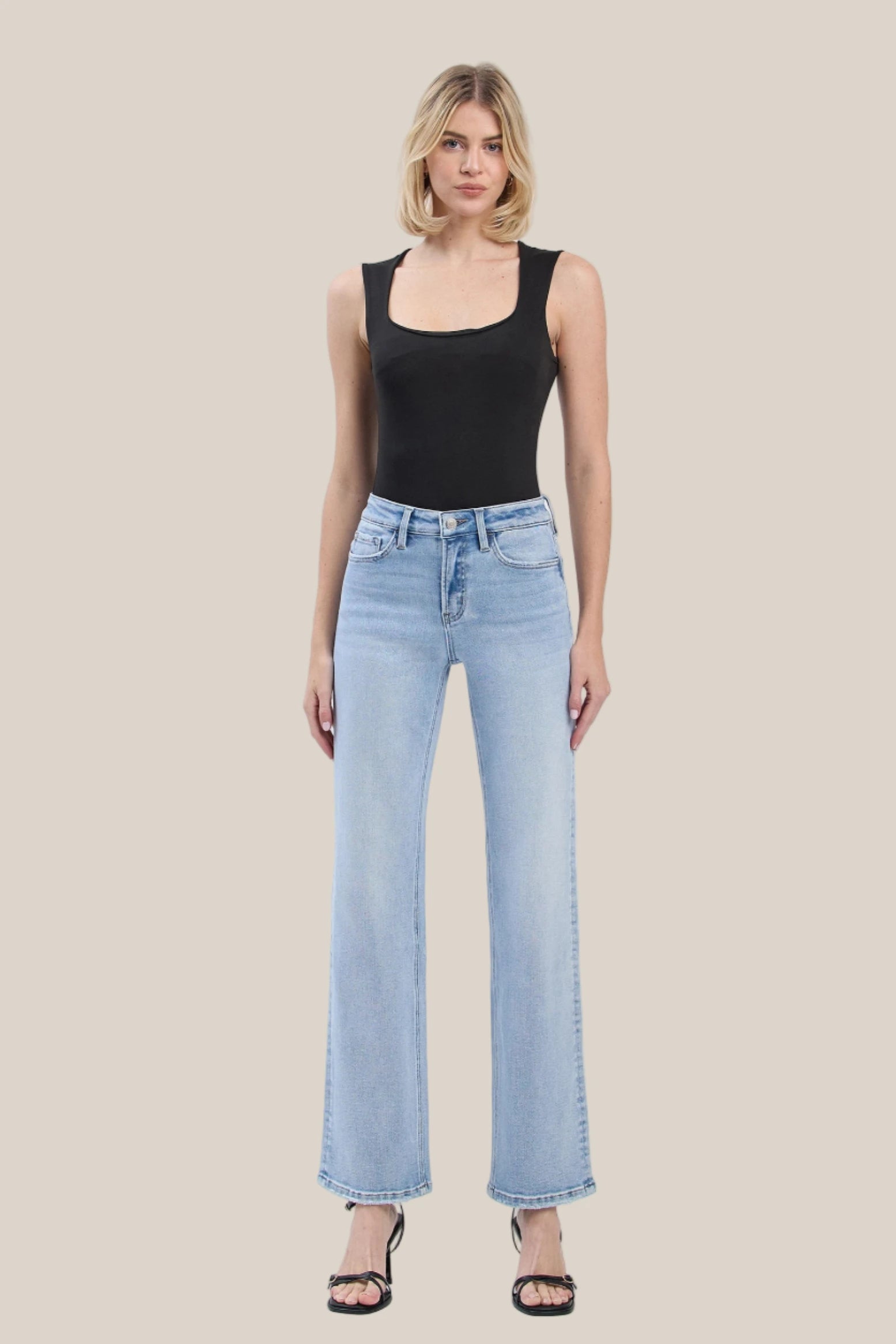 Julia High Rise Slim Wide Leg Jeans