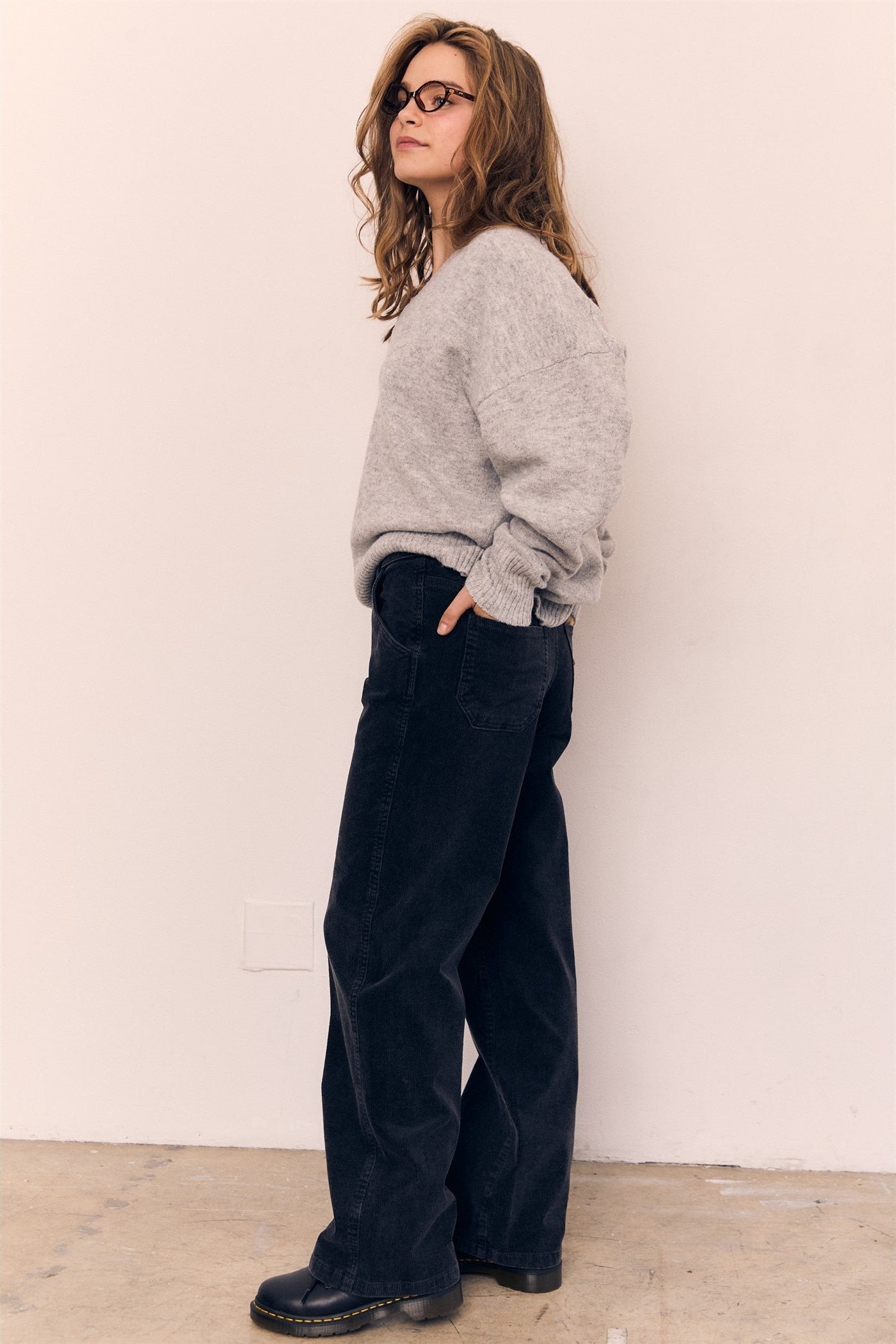 Betsy Oversized V Neck Sweater