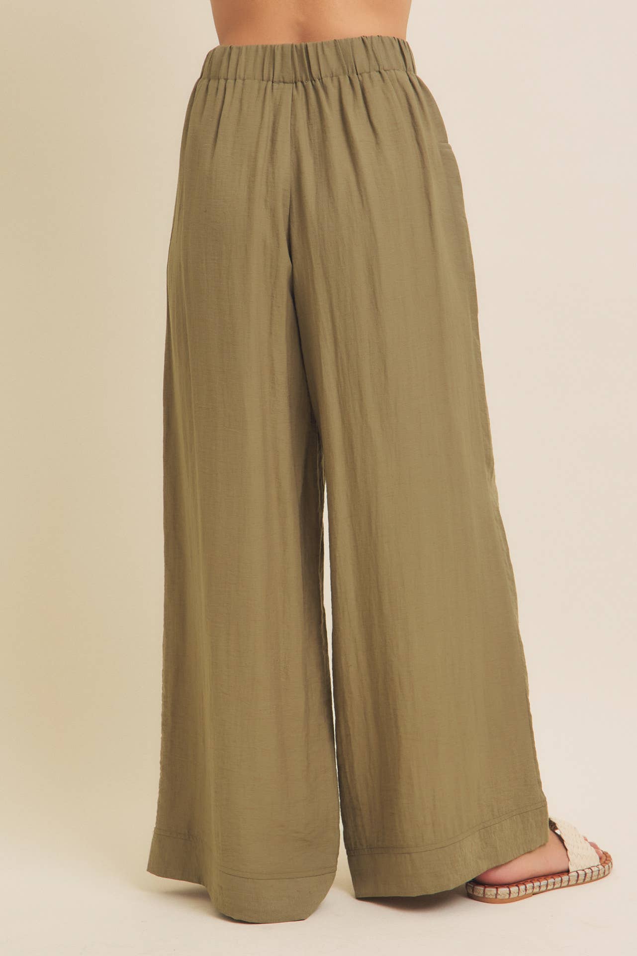 Bethany Linen Blend Wide Leg Pant