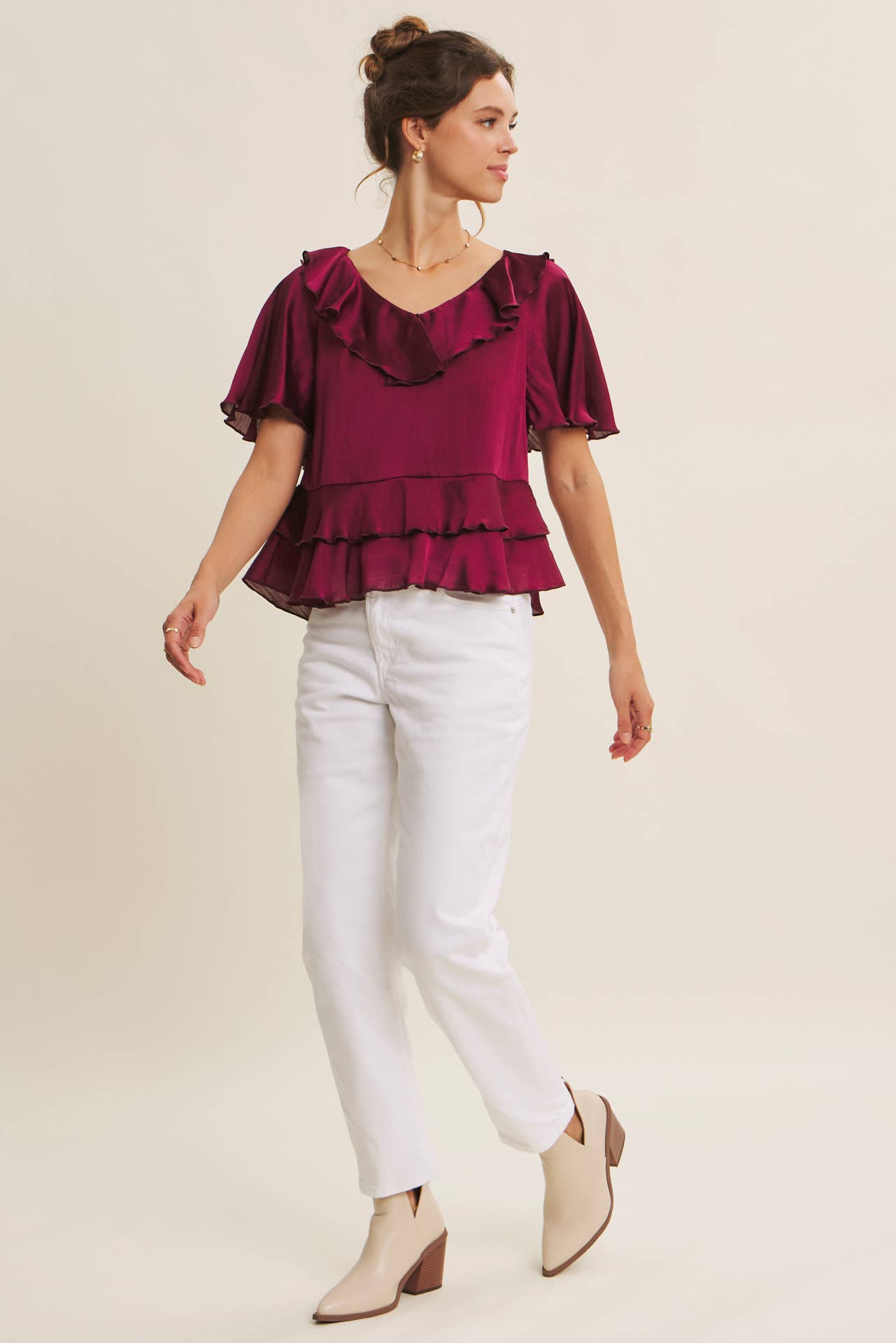 Brianne Ruffle Blouse