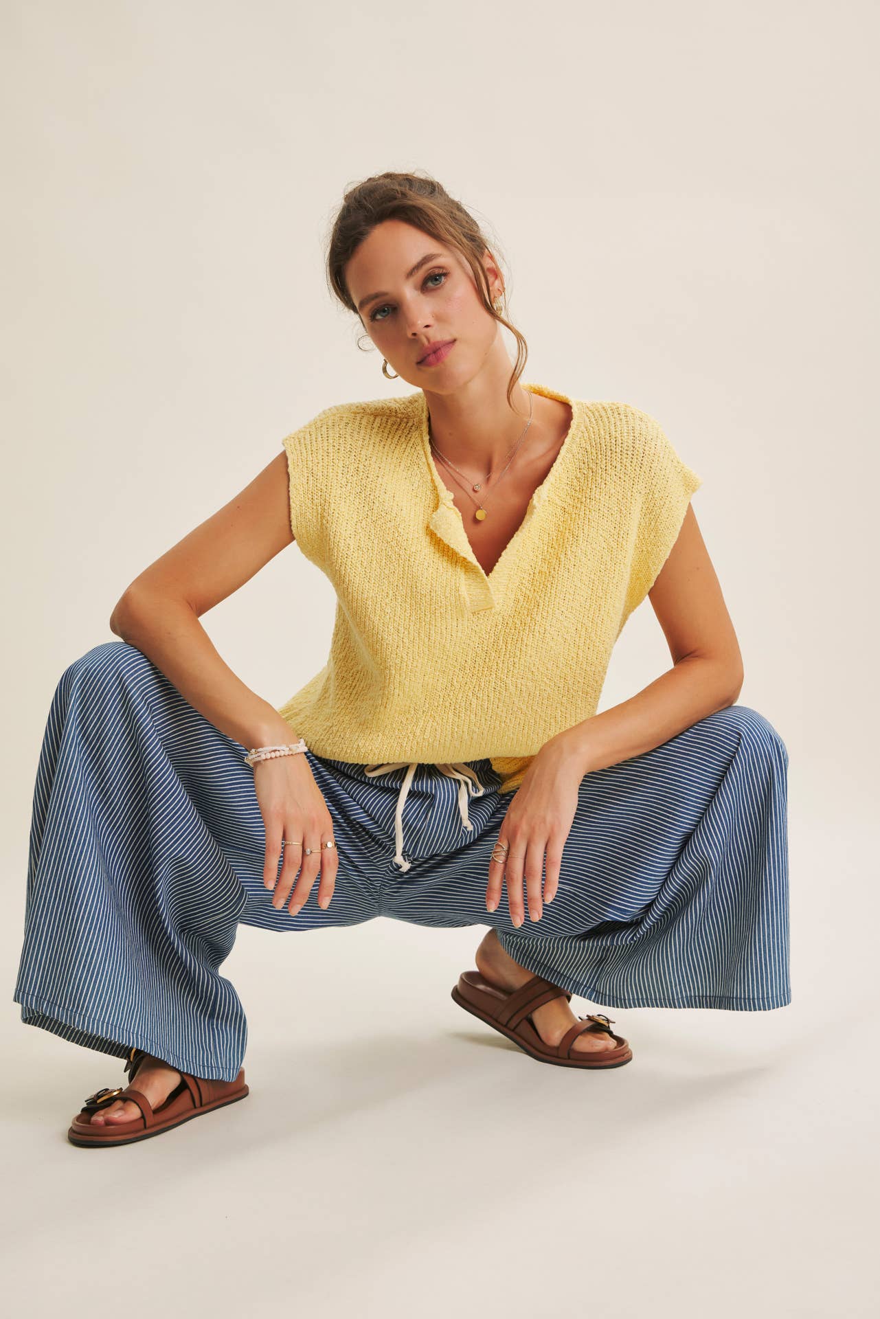 Miranda Textured Sweater Tee