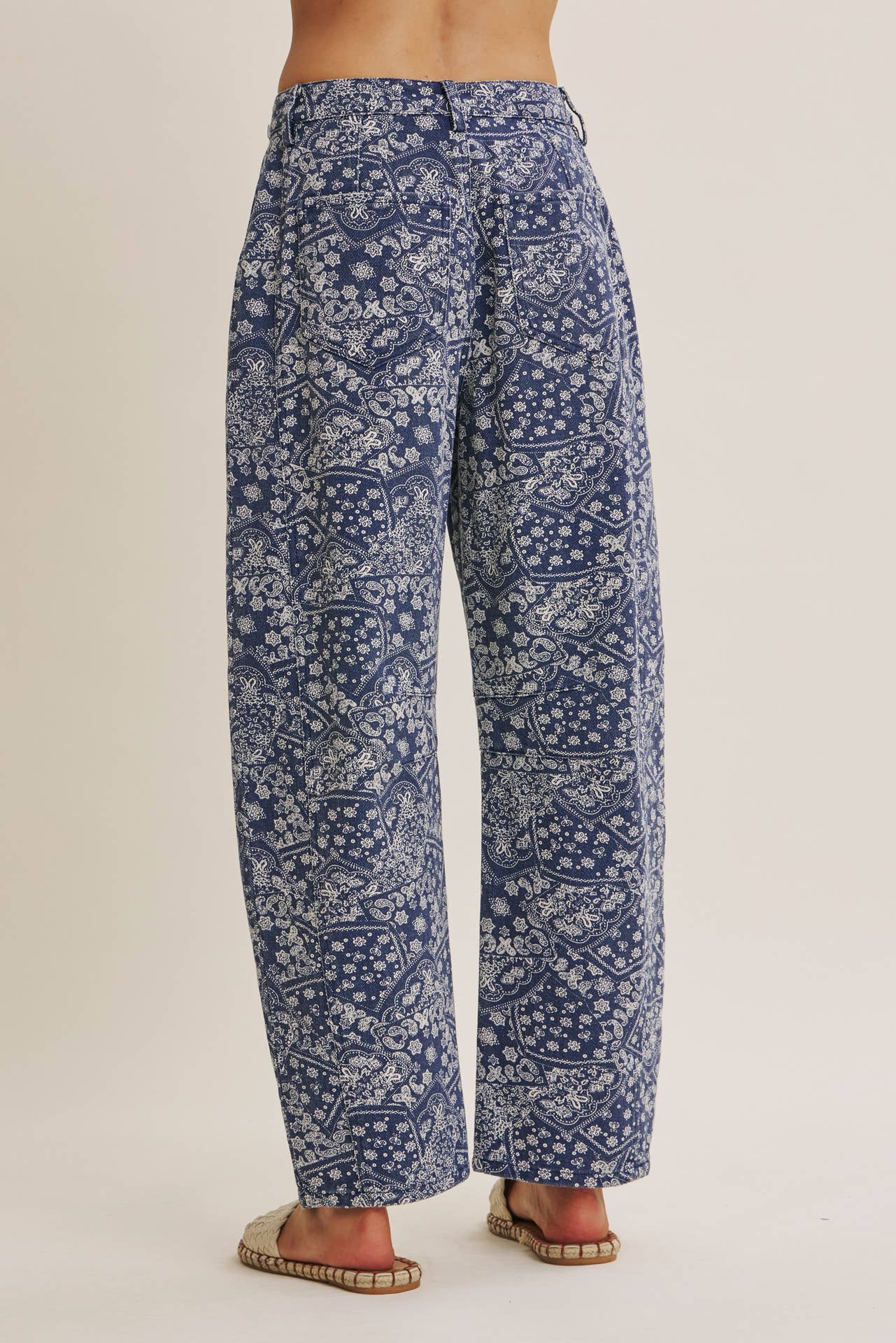 Billie Paisley Barrel Pants