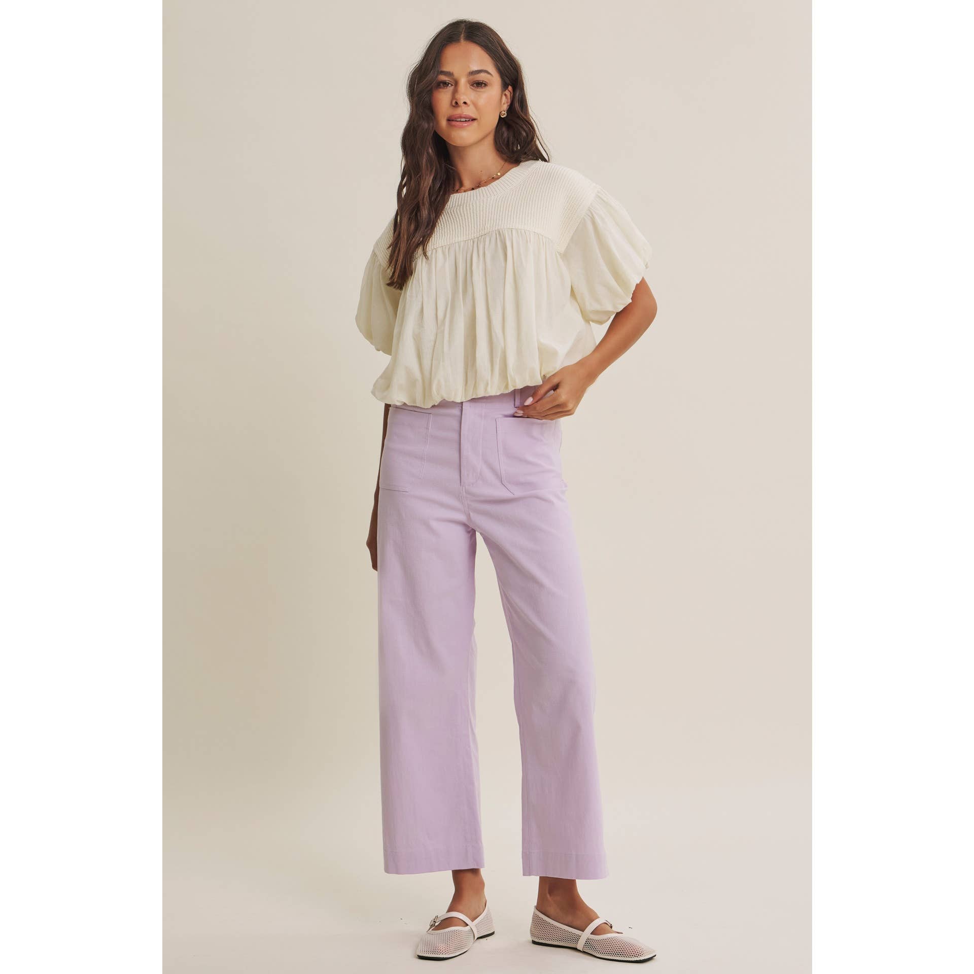 Brynlee Bubble Sweater Top