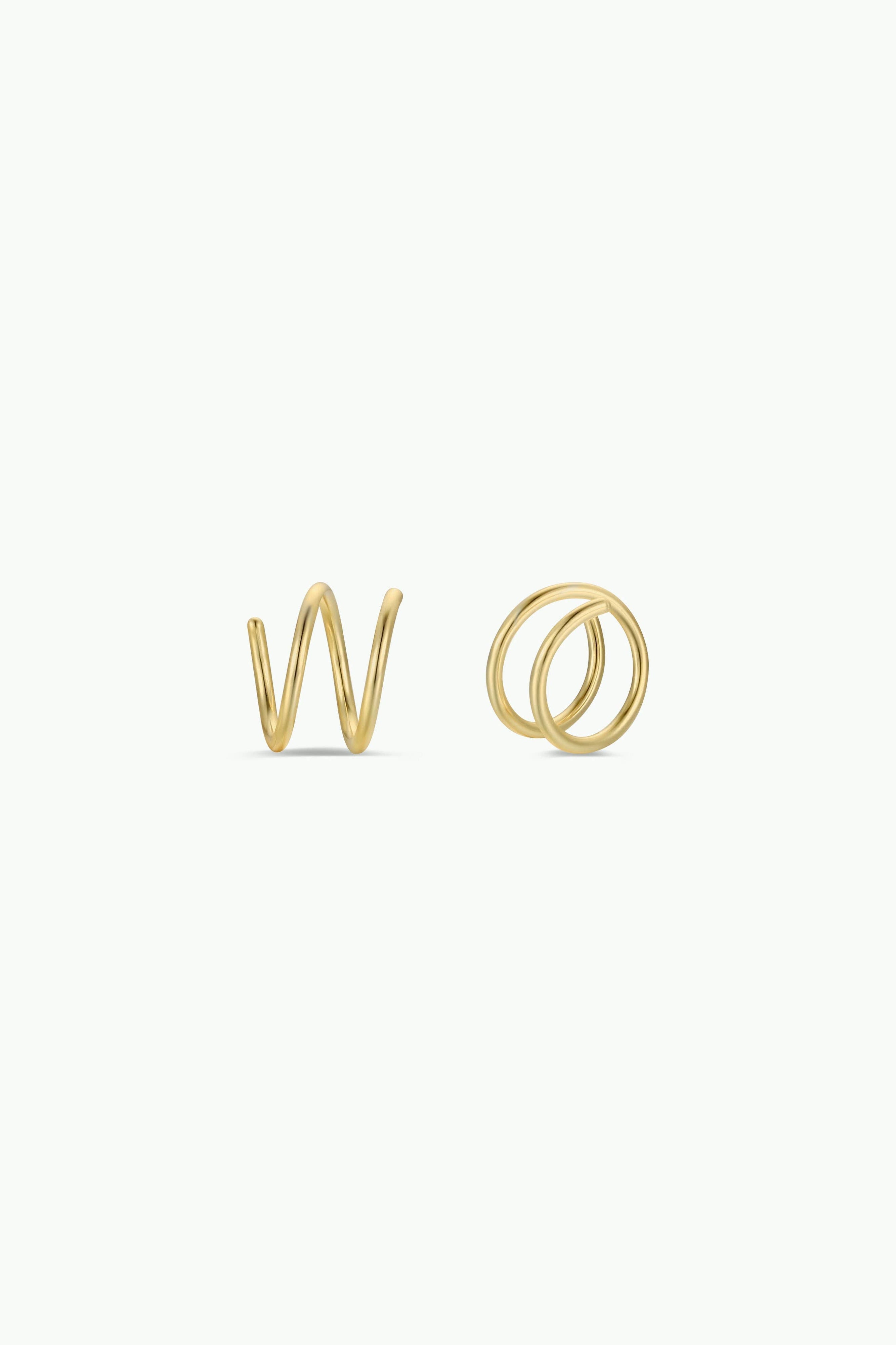 Minimalist Spiral Hoop Earrings