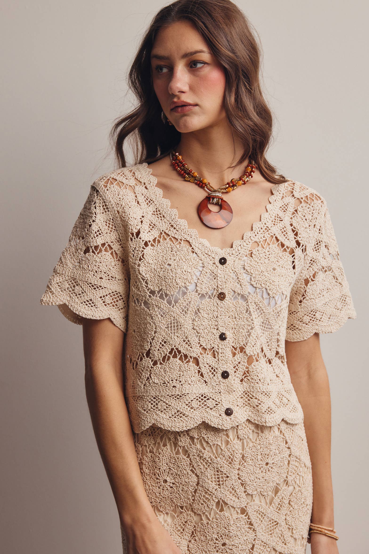 Aspen Crochet Lace Top