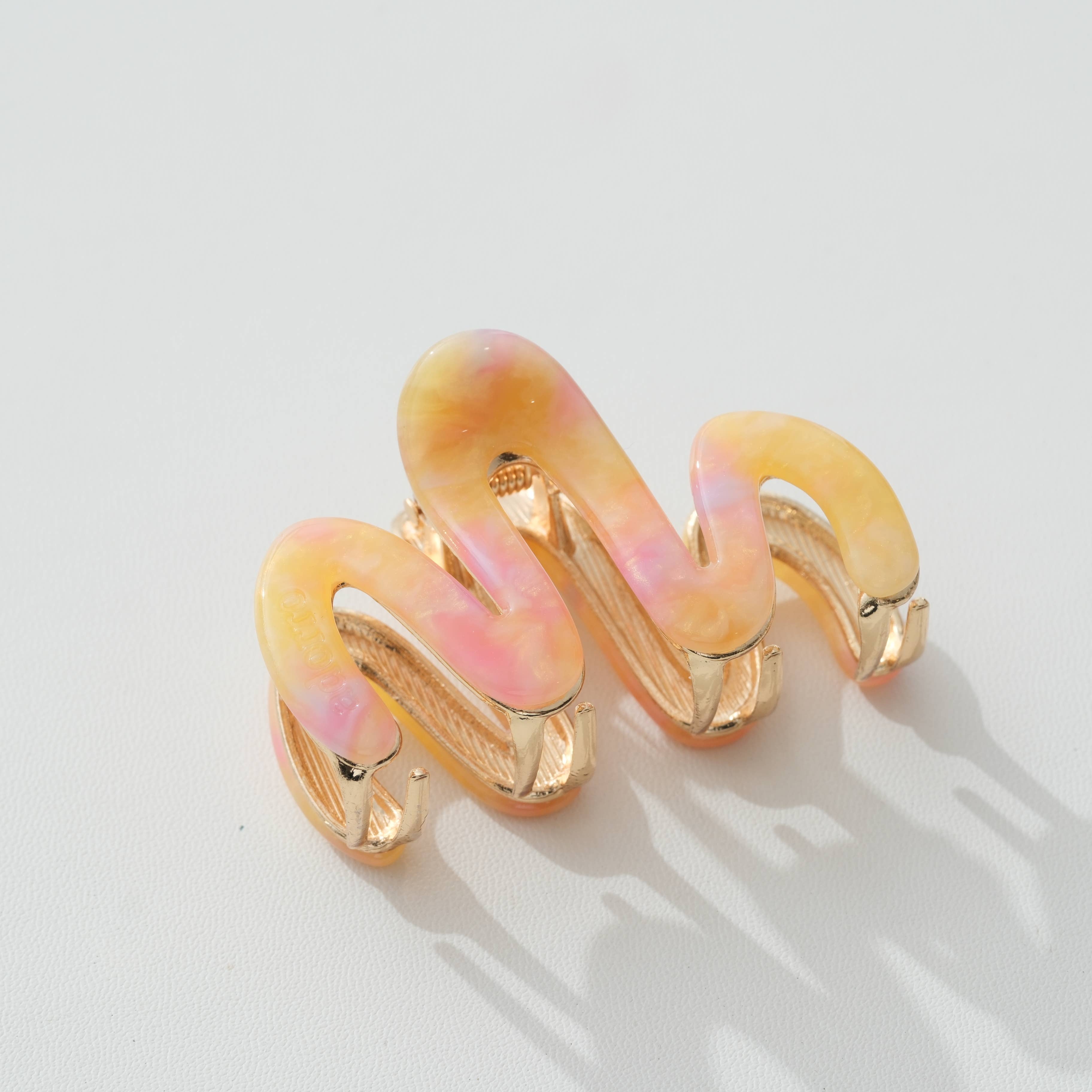 Willow Mini Island Sun Metal Squiggle Claw Clip
