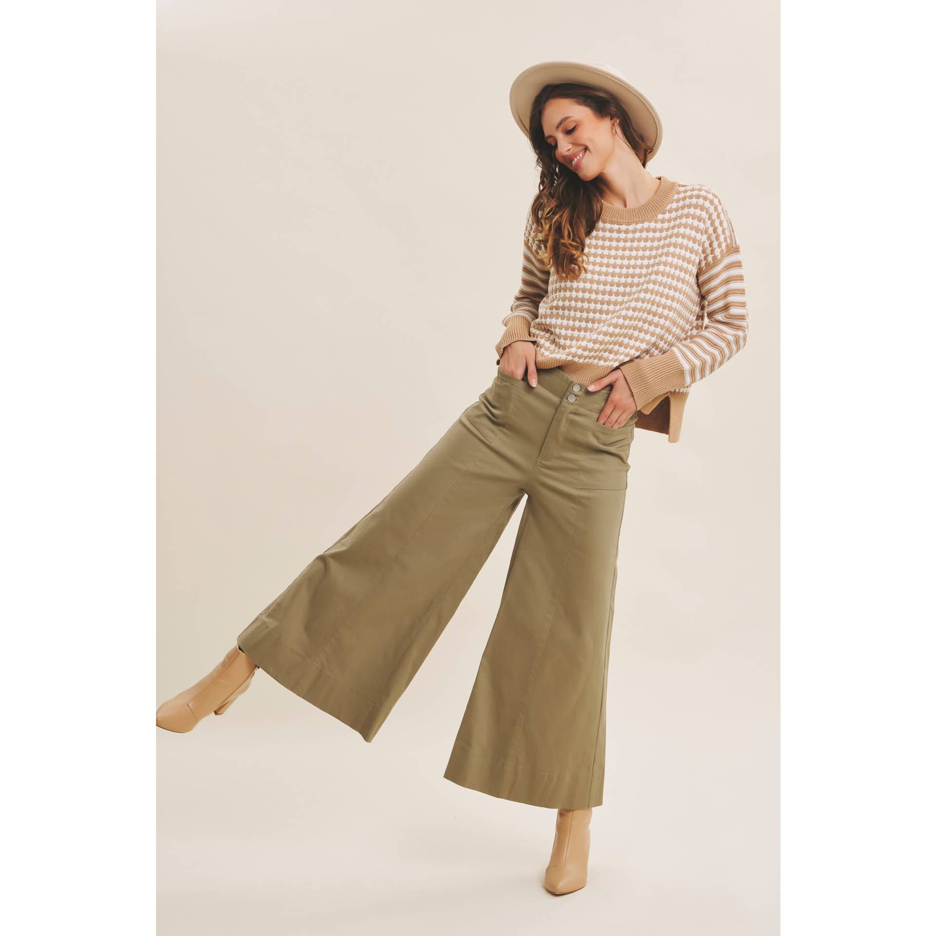 Grace Striped Crewneck Sweater