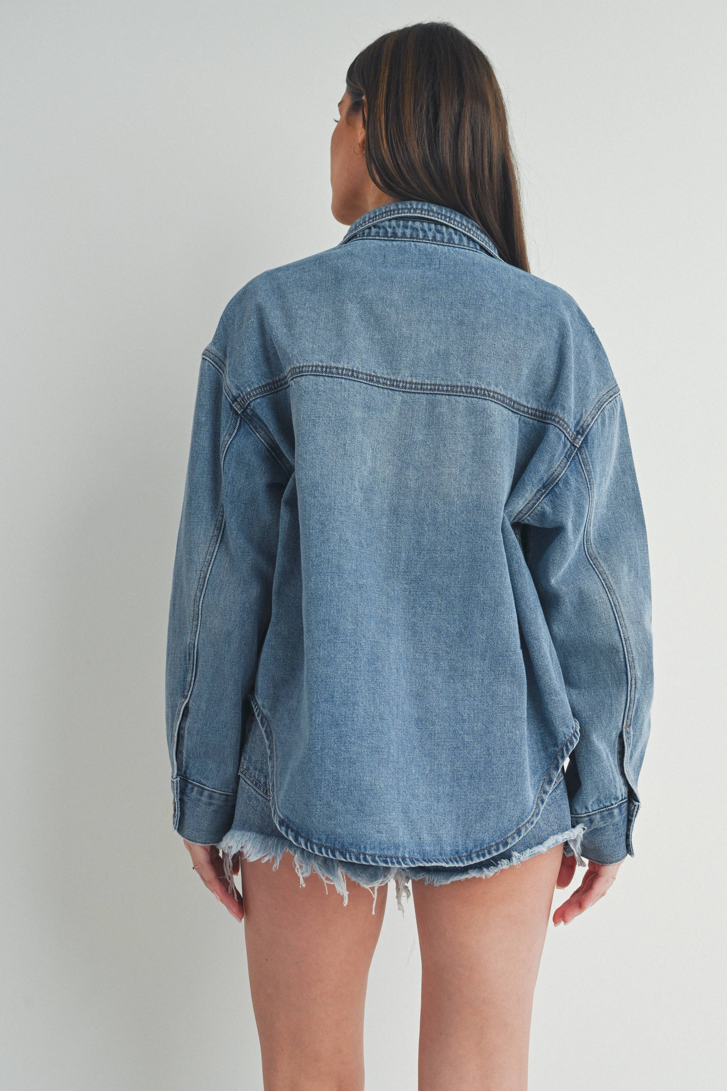 Mia Denim Shacket