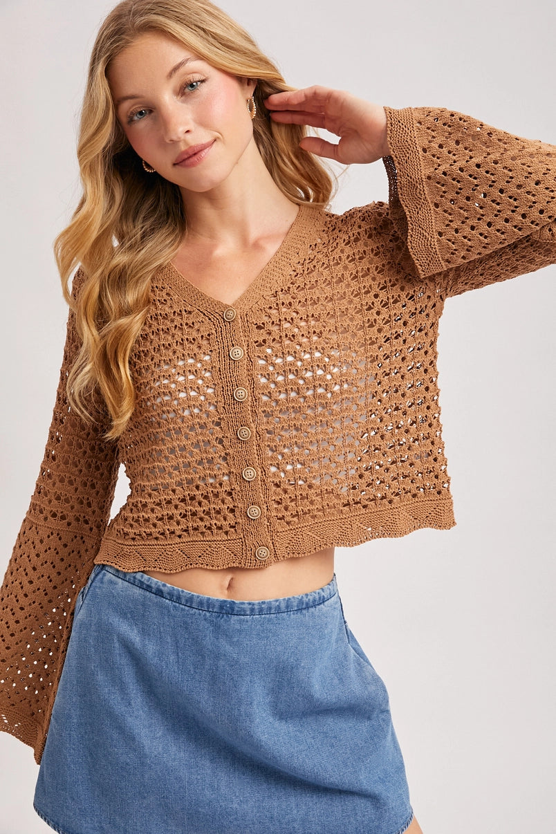 Louise Crochet Cardigan
