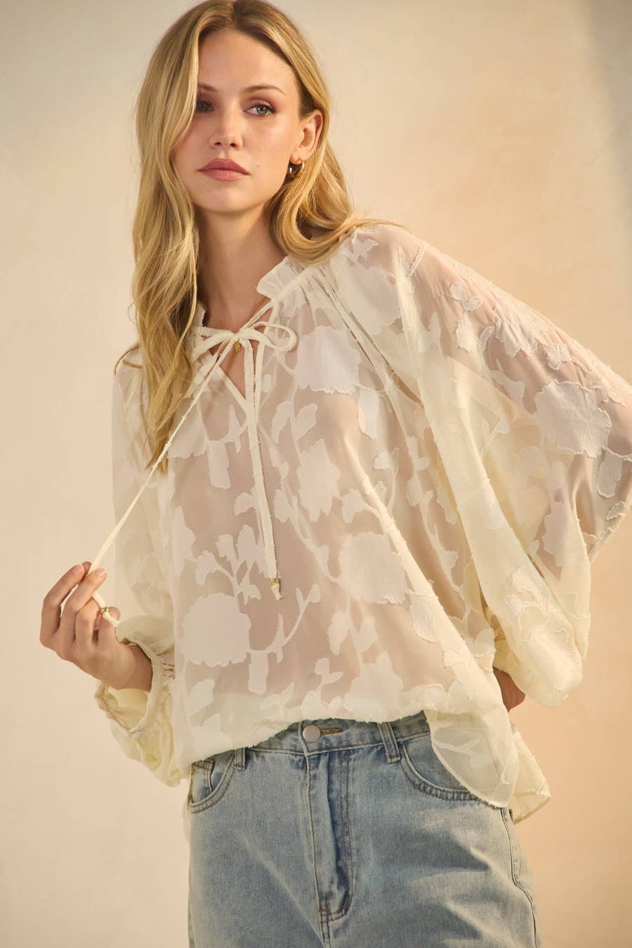Alison Sheer Jacquard Blouse