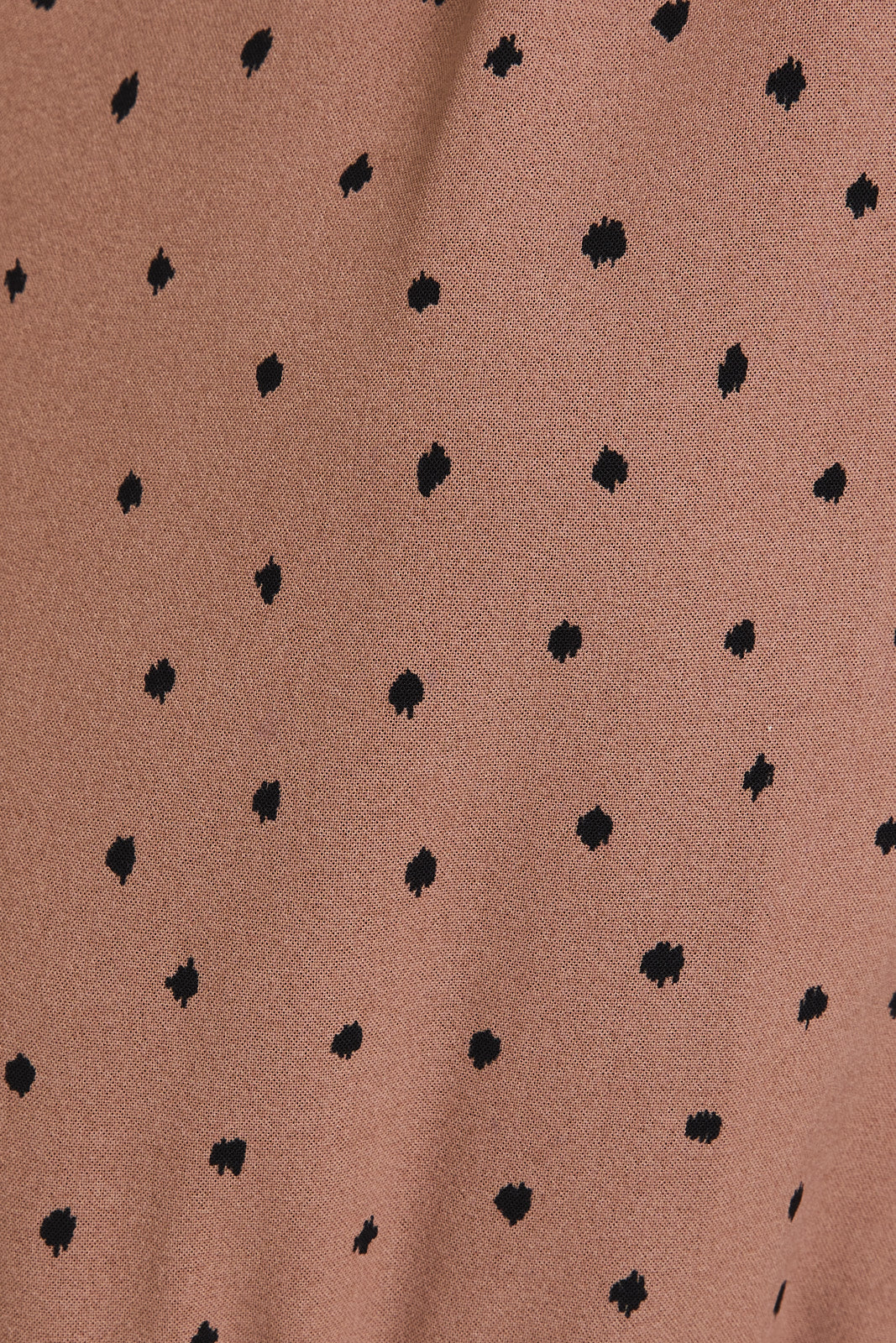 Caitlyn Shirred Polka Dot Mini Dress