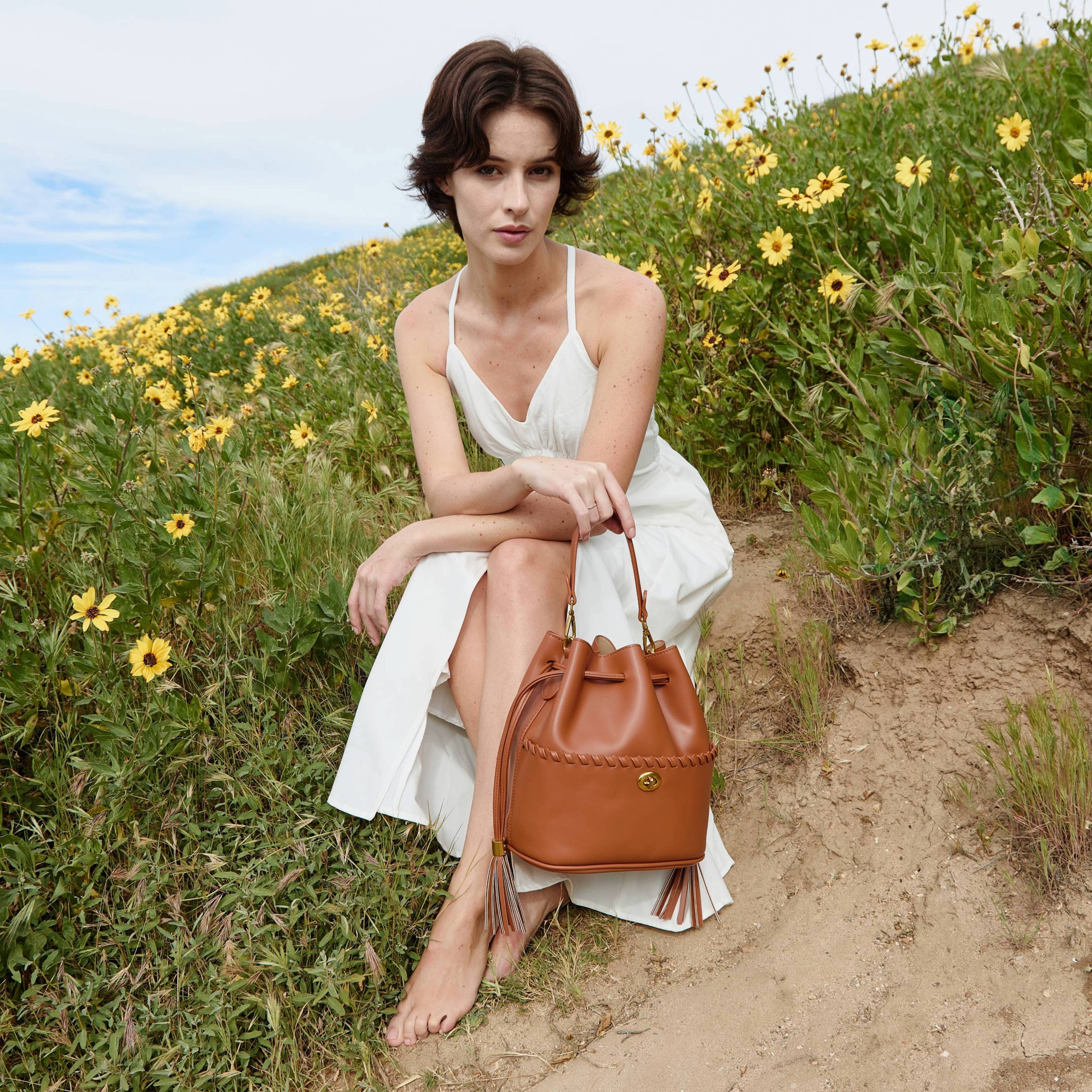 Janae Flamingo Recycled Vegan Leather Top Handle Bag