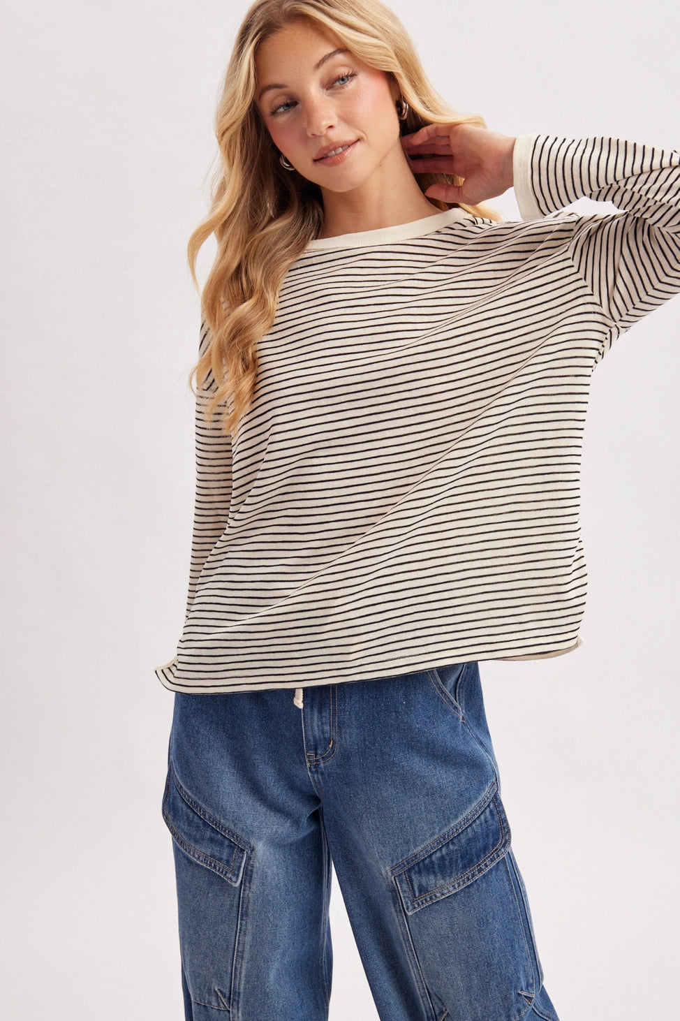 Skye Striped Long Sleeve Top