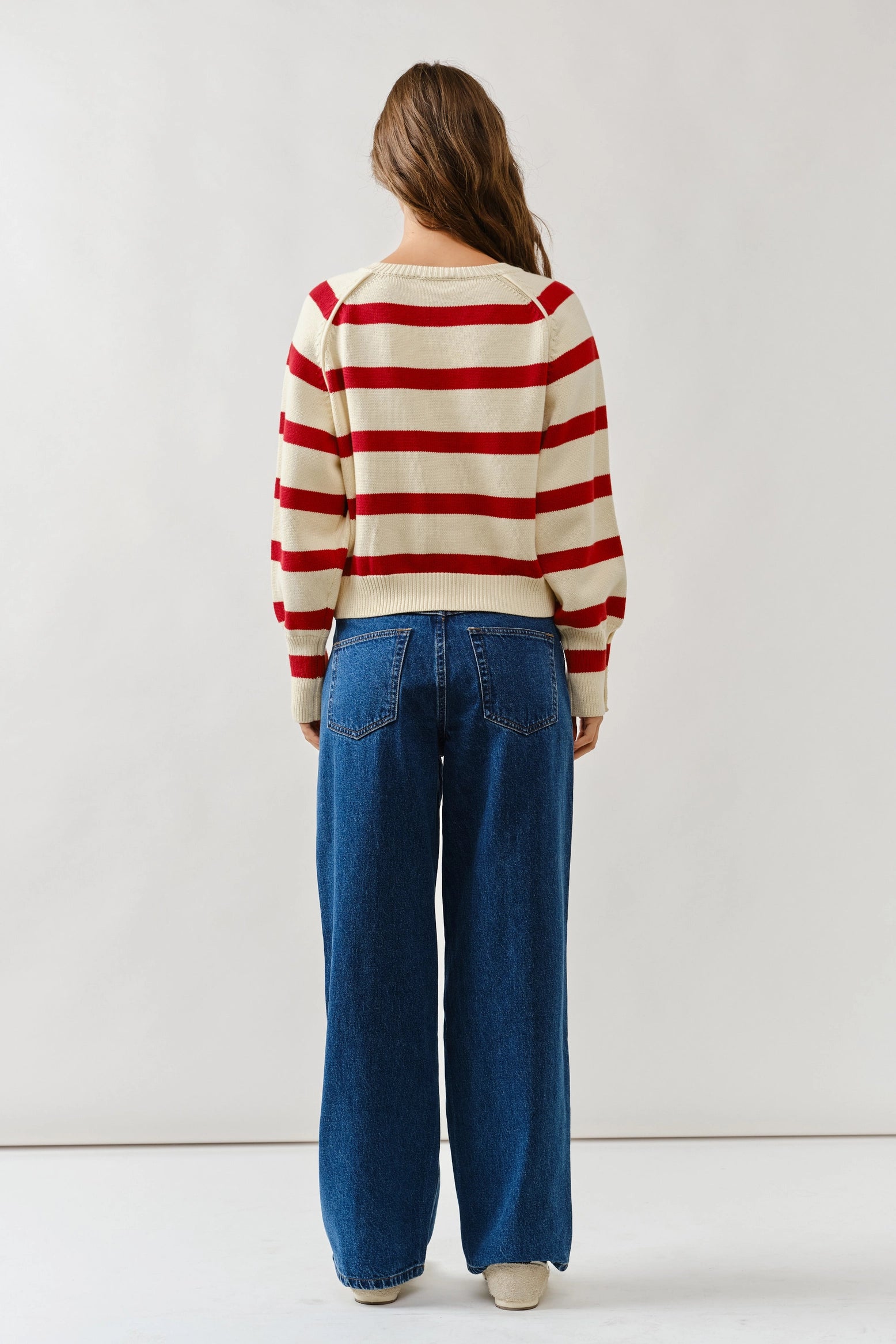 Dani Striped Raglan Cardigan