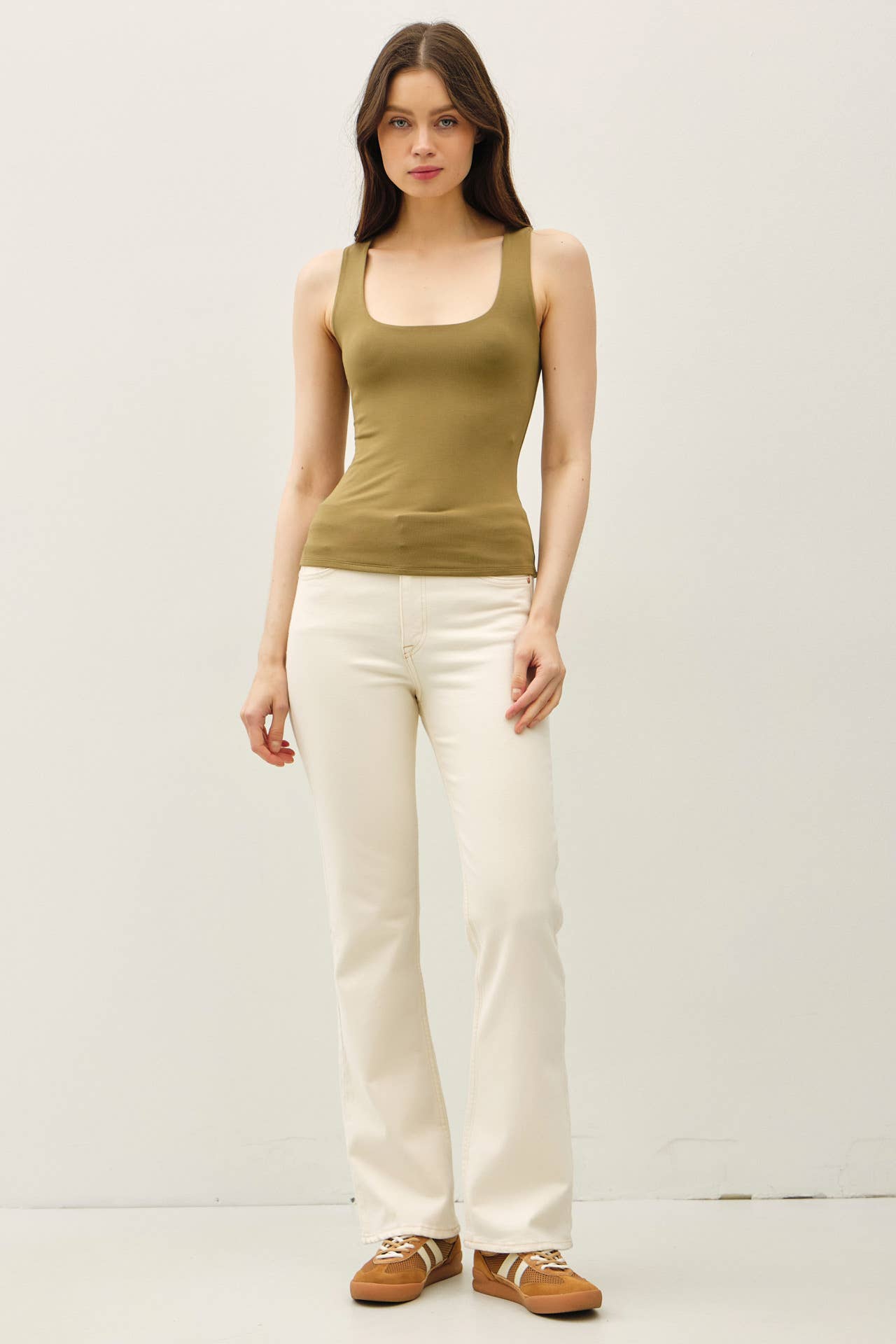 Presley Double Lined Square Neck Tank