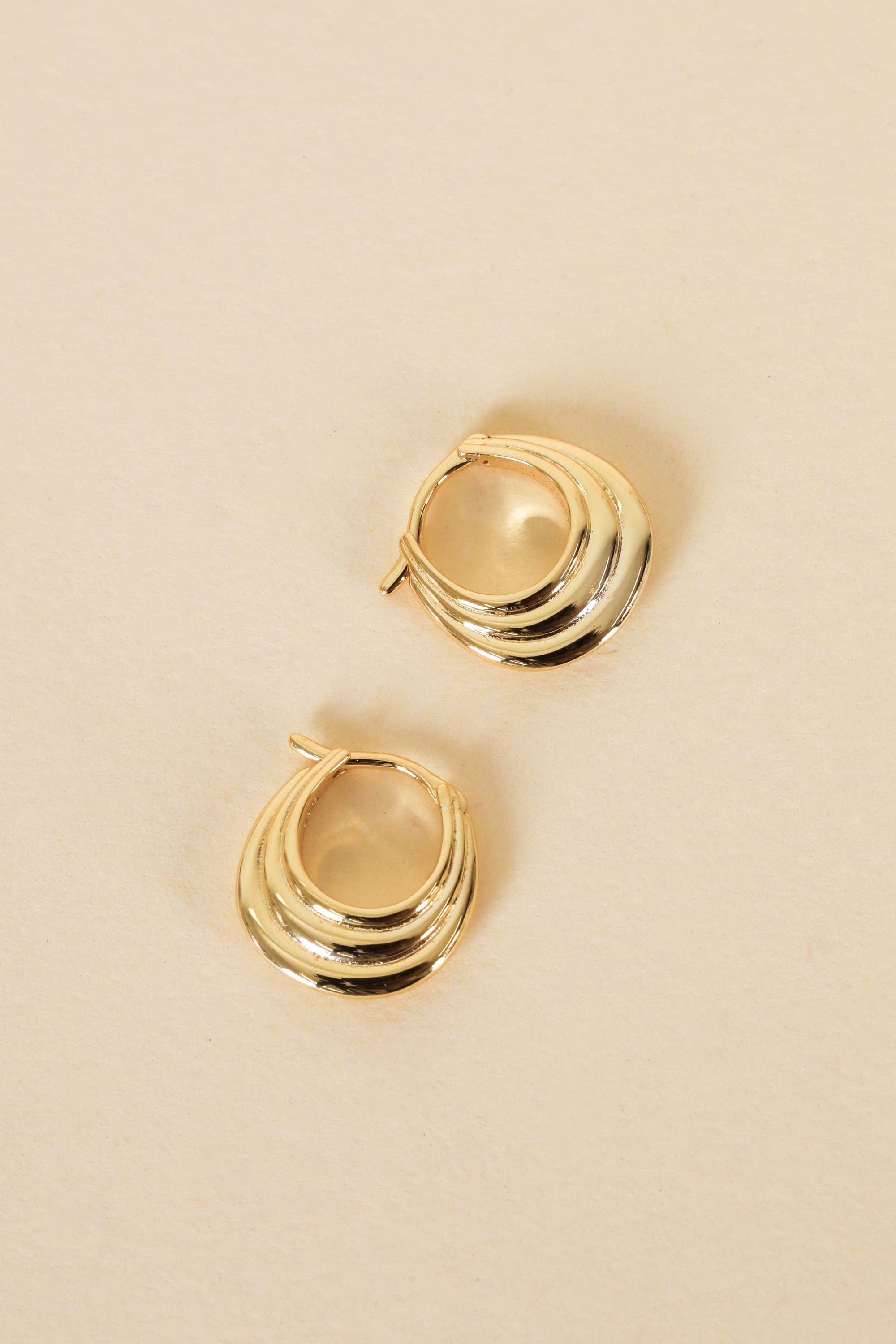 Triple Arch Hoop Earrings