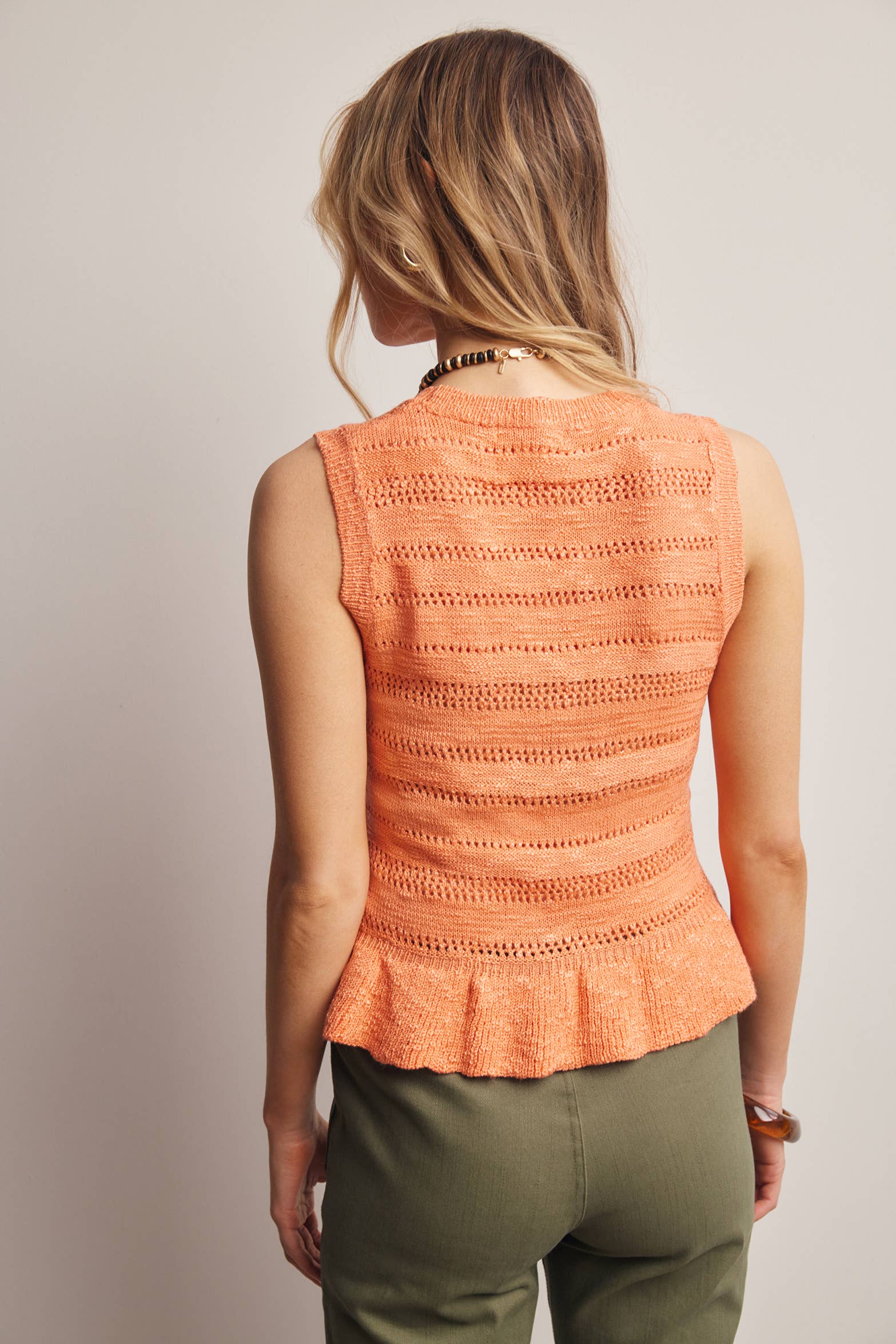 Madison Peplum Sweater Tank