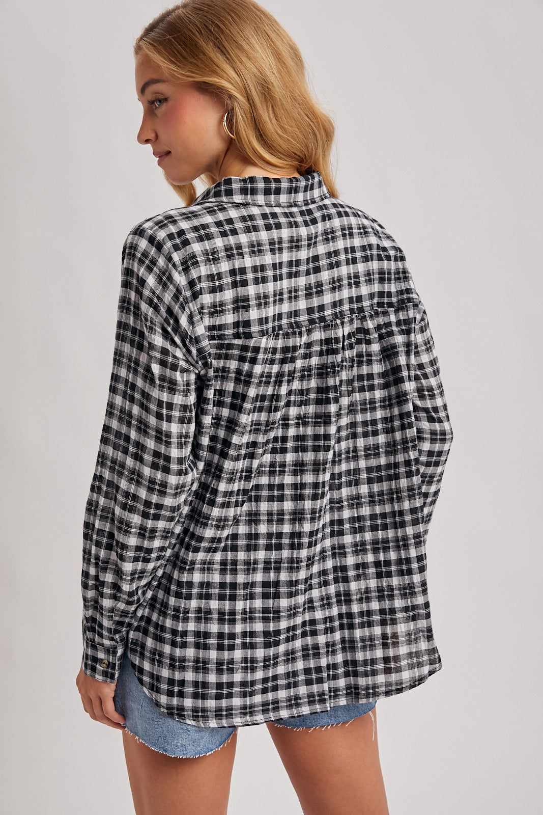 Rylee Button Down Plaid Shirt