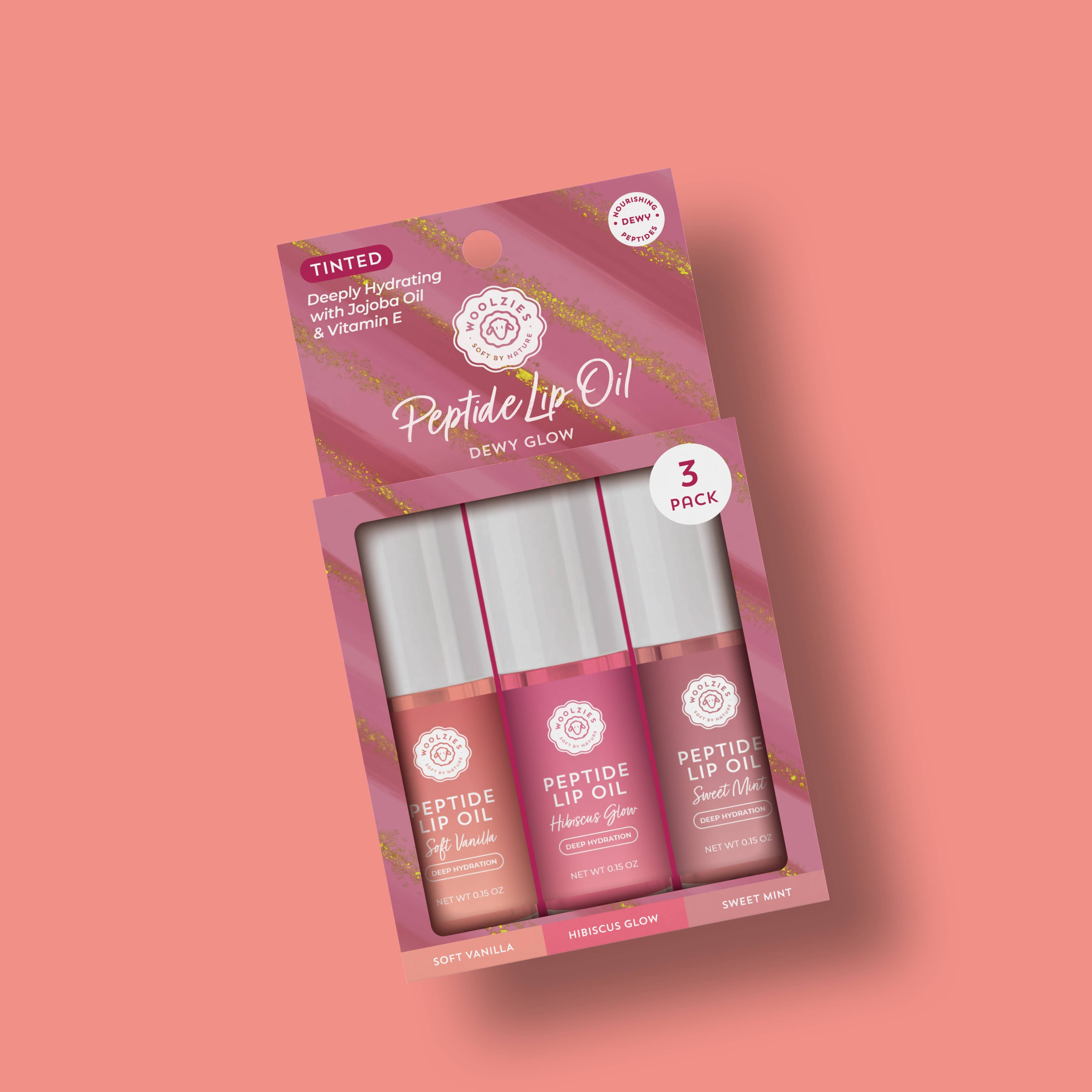 Peptide Lip Oil Trio – Dewy Glow