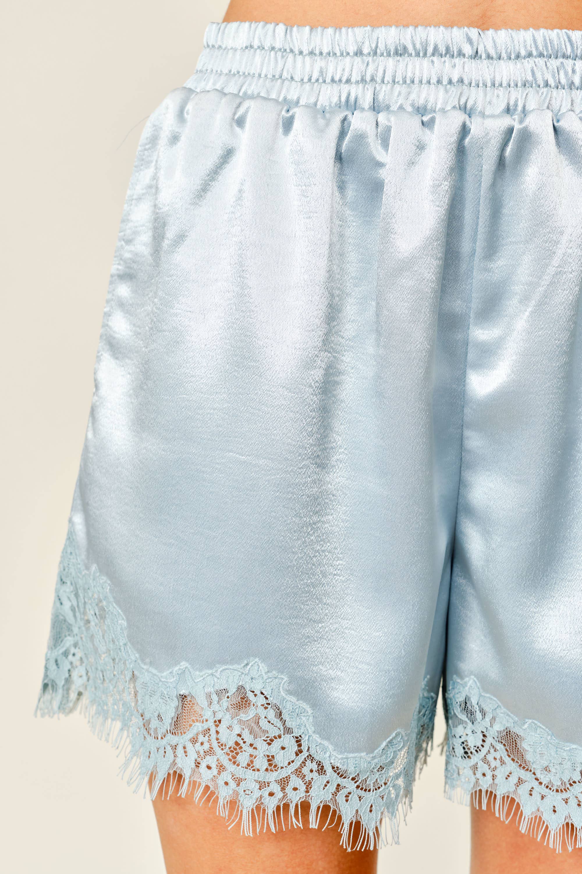Opal Lace Satin Shorts