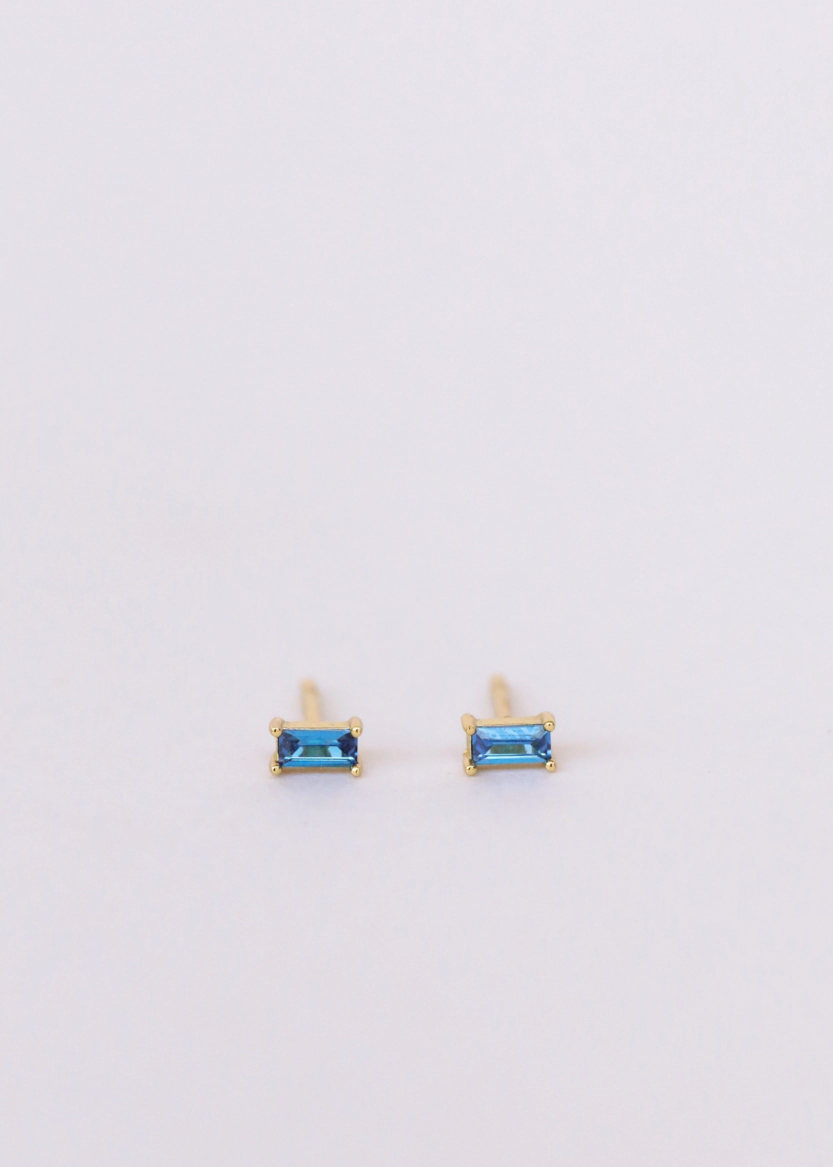Baguette Gold Earrings