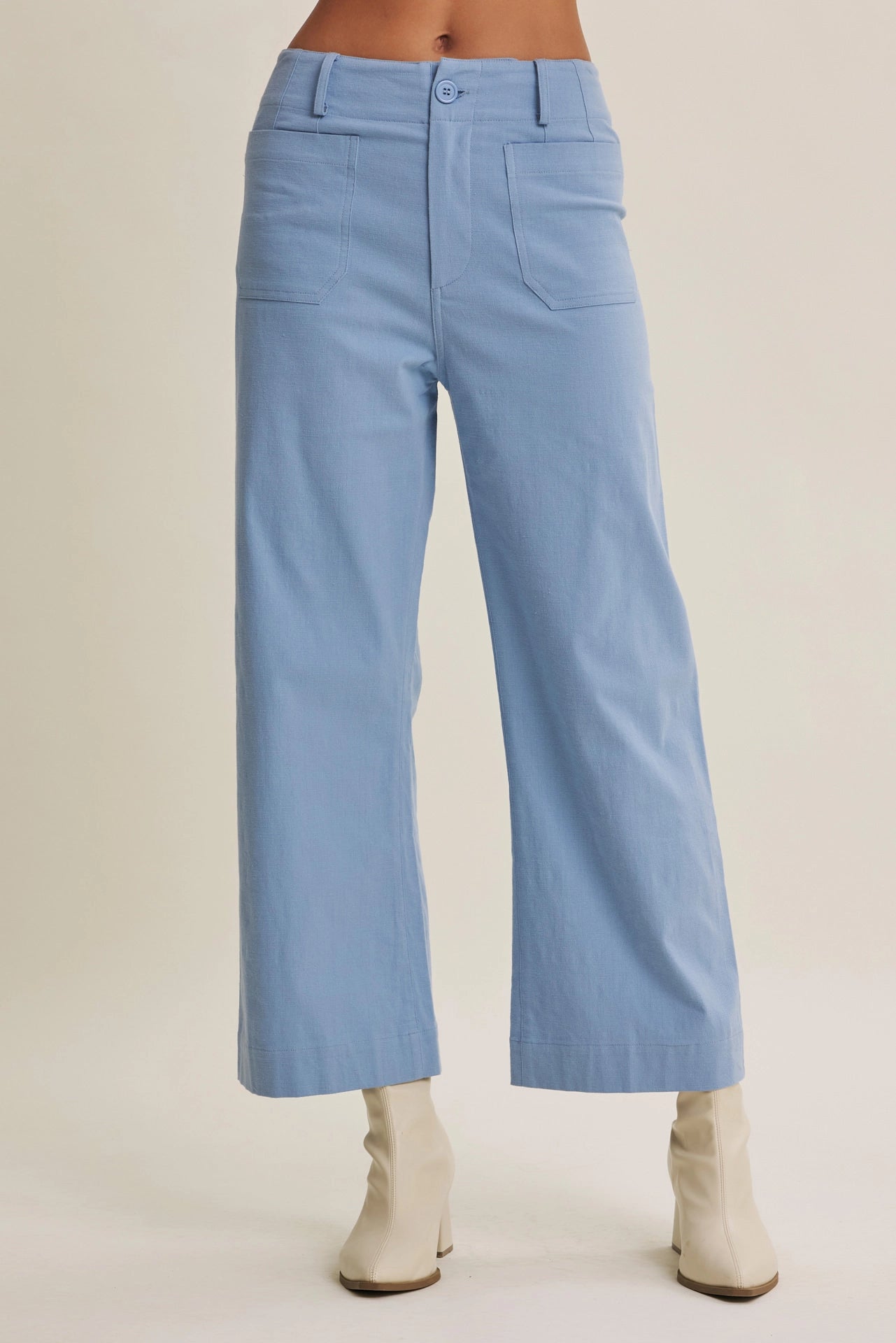 Katie Cotton Linen Crop Pant