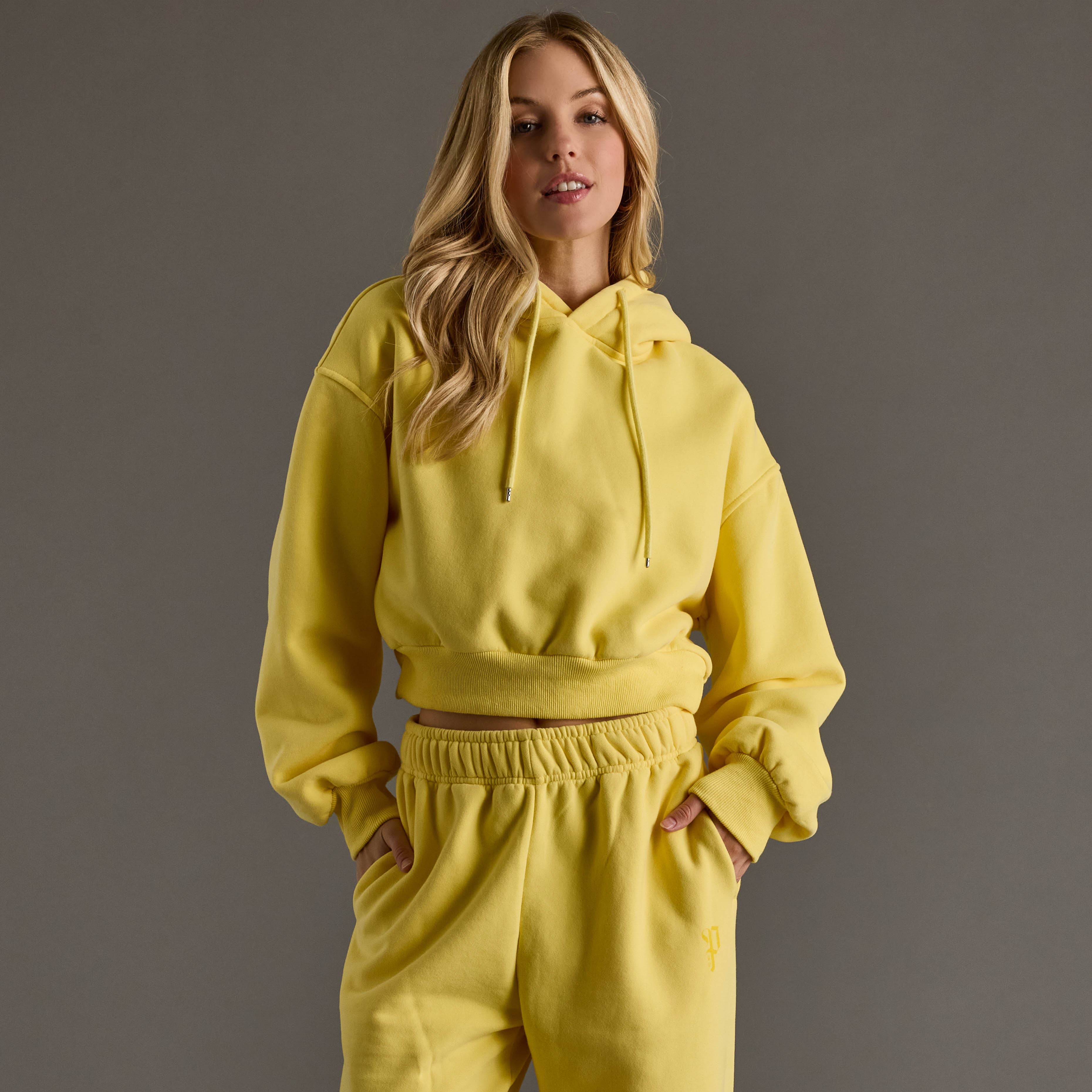 Kylie Cropped Hooded Sweatshirt