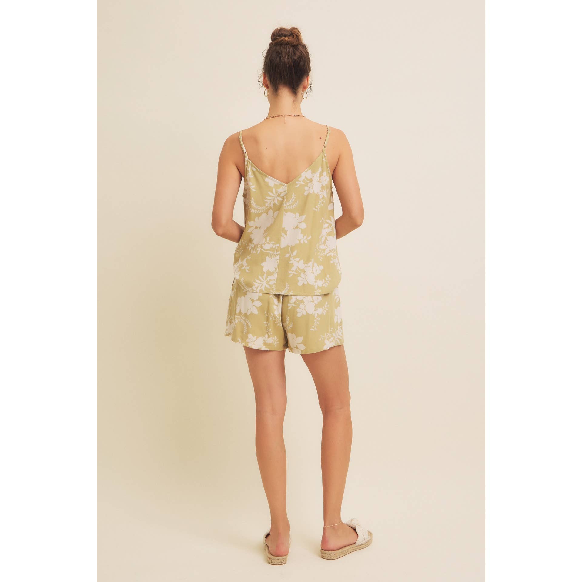 Simone Floral Linen Tank