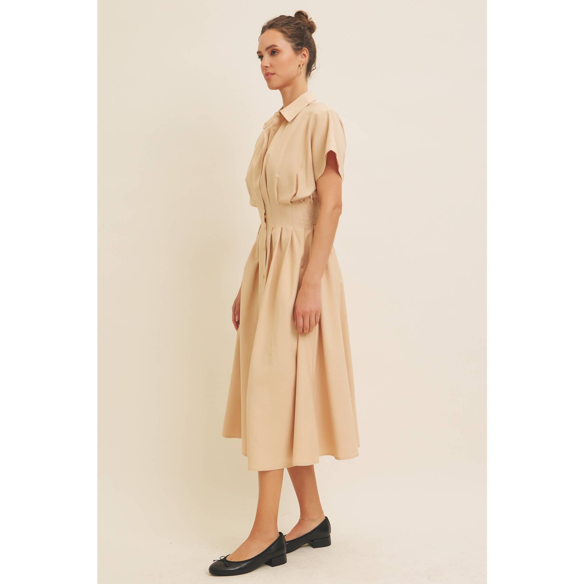 Peyton Pleated Midi Dress