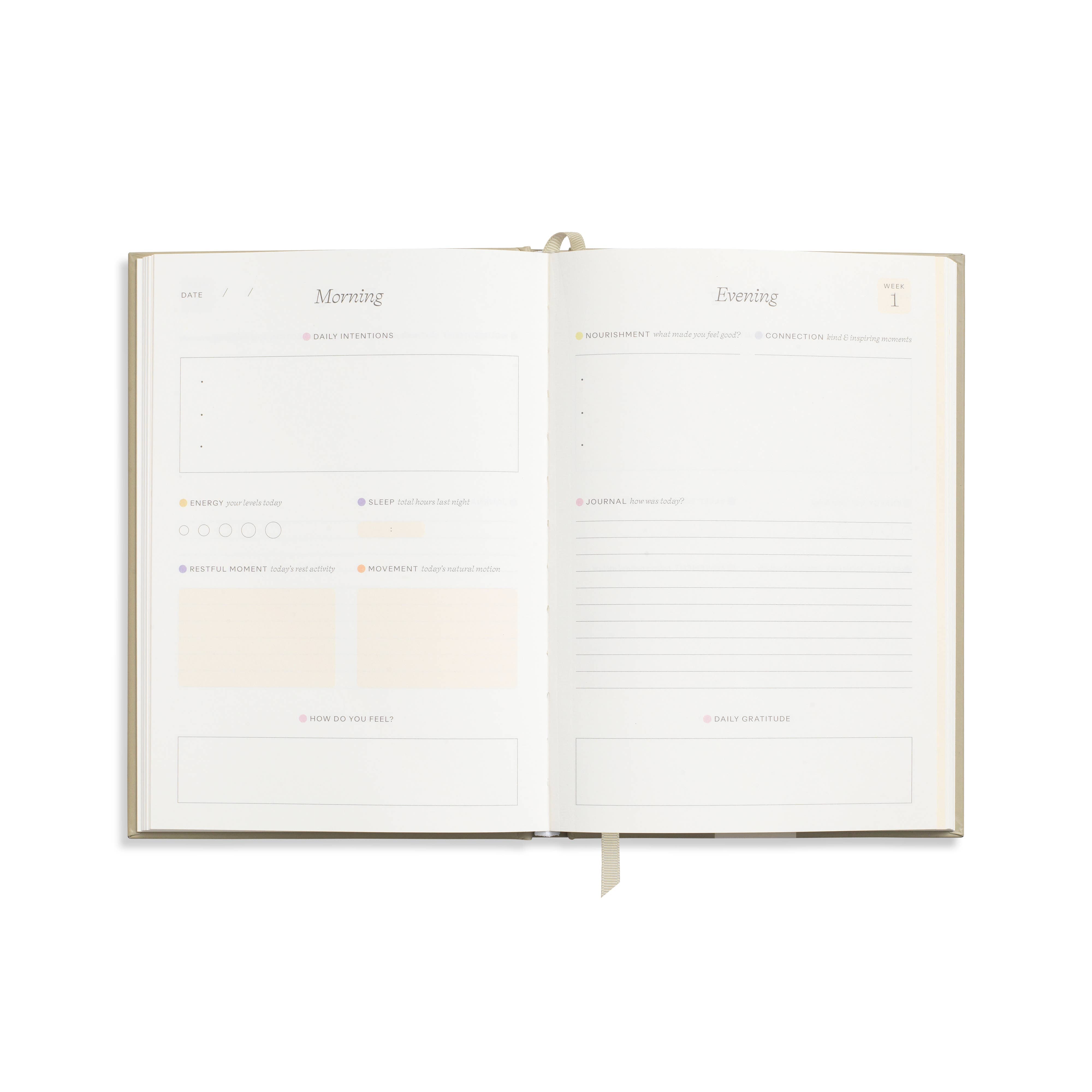 Guided Wellness Journal, A5 Hardcover - Joy