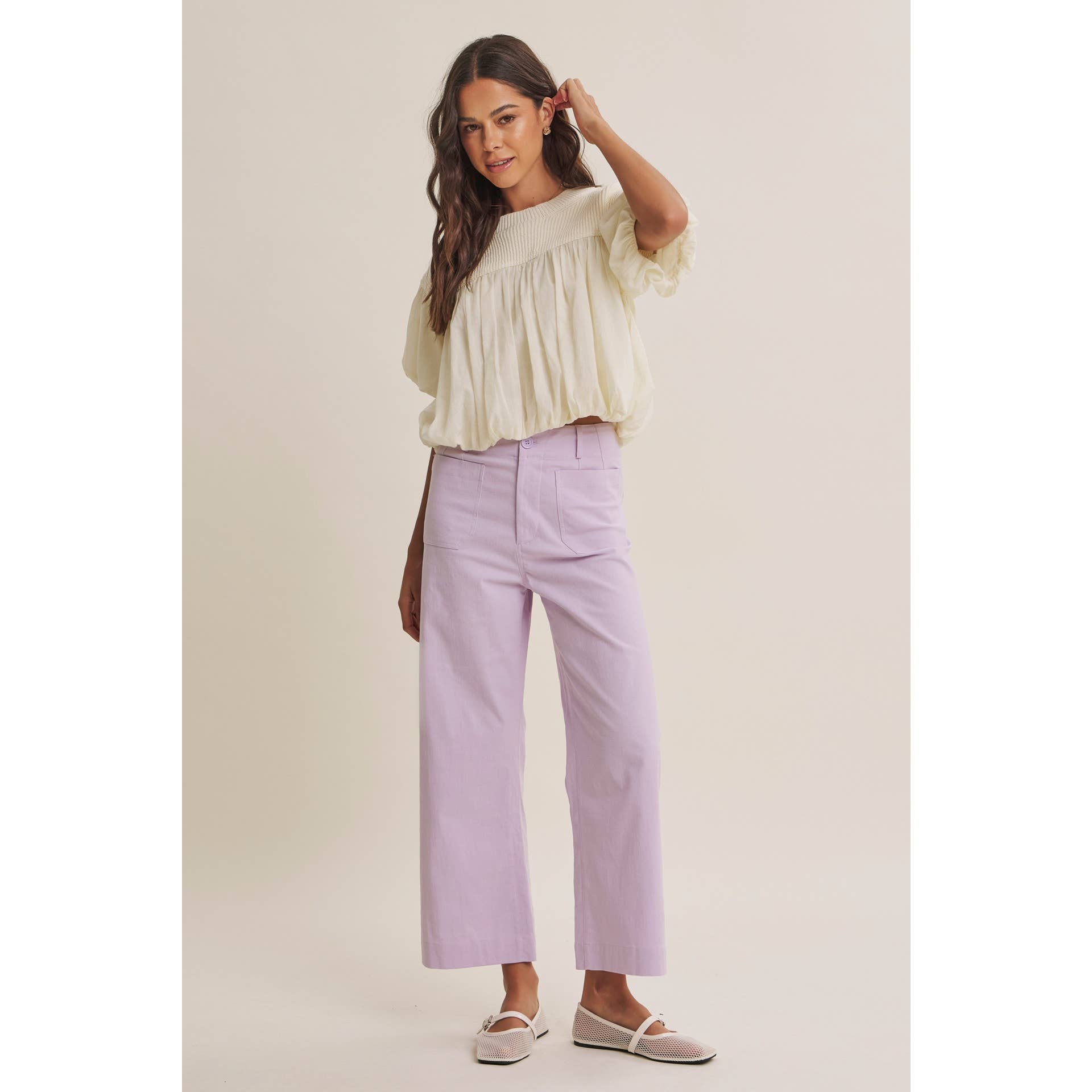 Brynlee Bubble Sweater Top