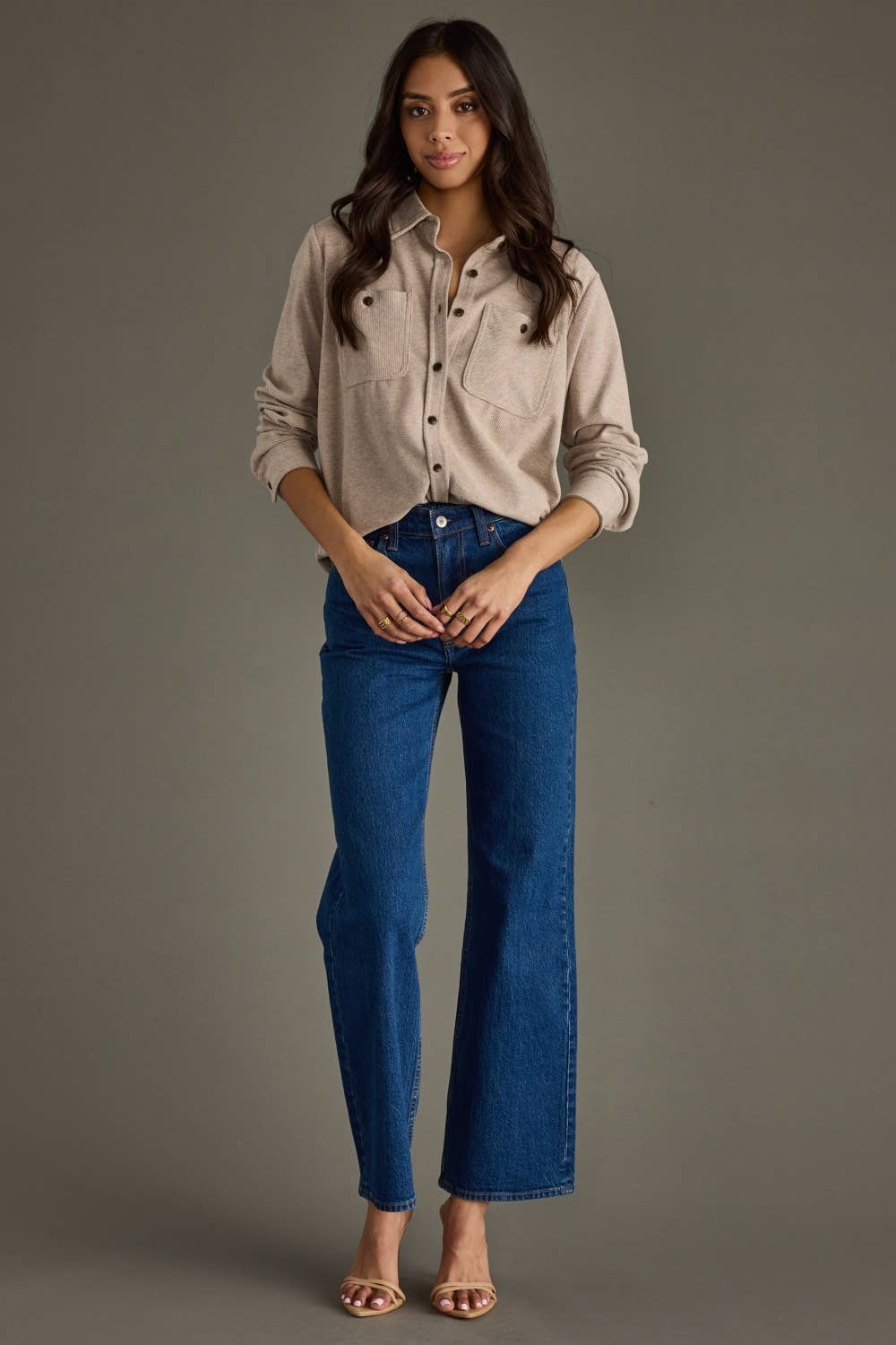 Claire Flannel Button Up